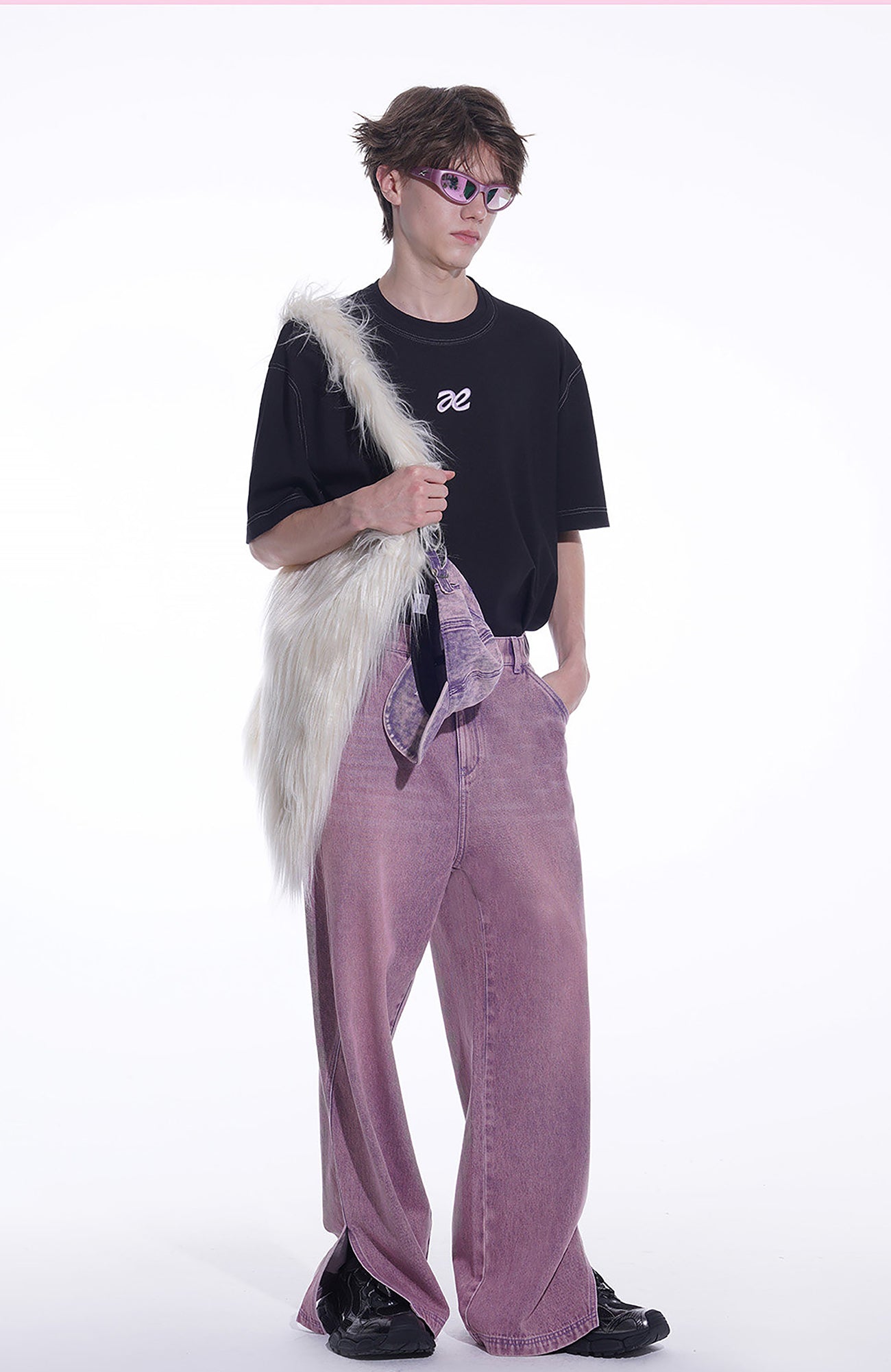 TIWILLTANG Side-Cut Oversized Jeans