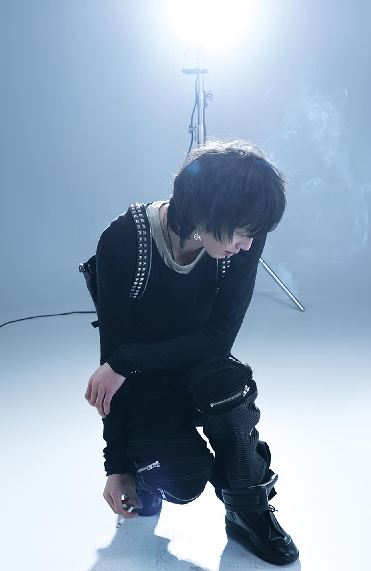 PCCVISION Multi-Zip Stitched Slim Pants