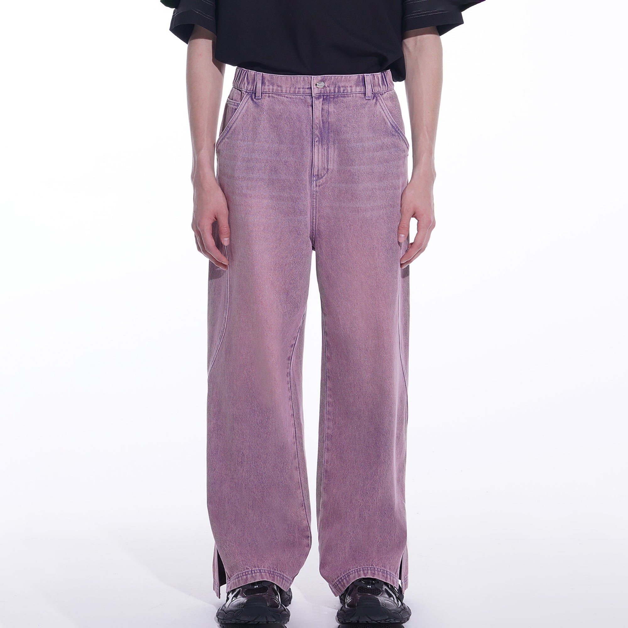 TIWILLTANG Side-Cut Oversized Jeans