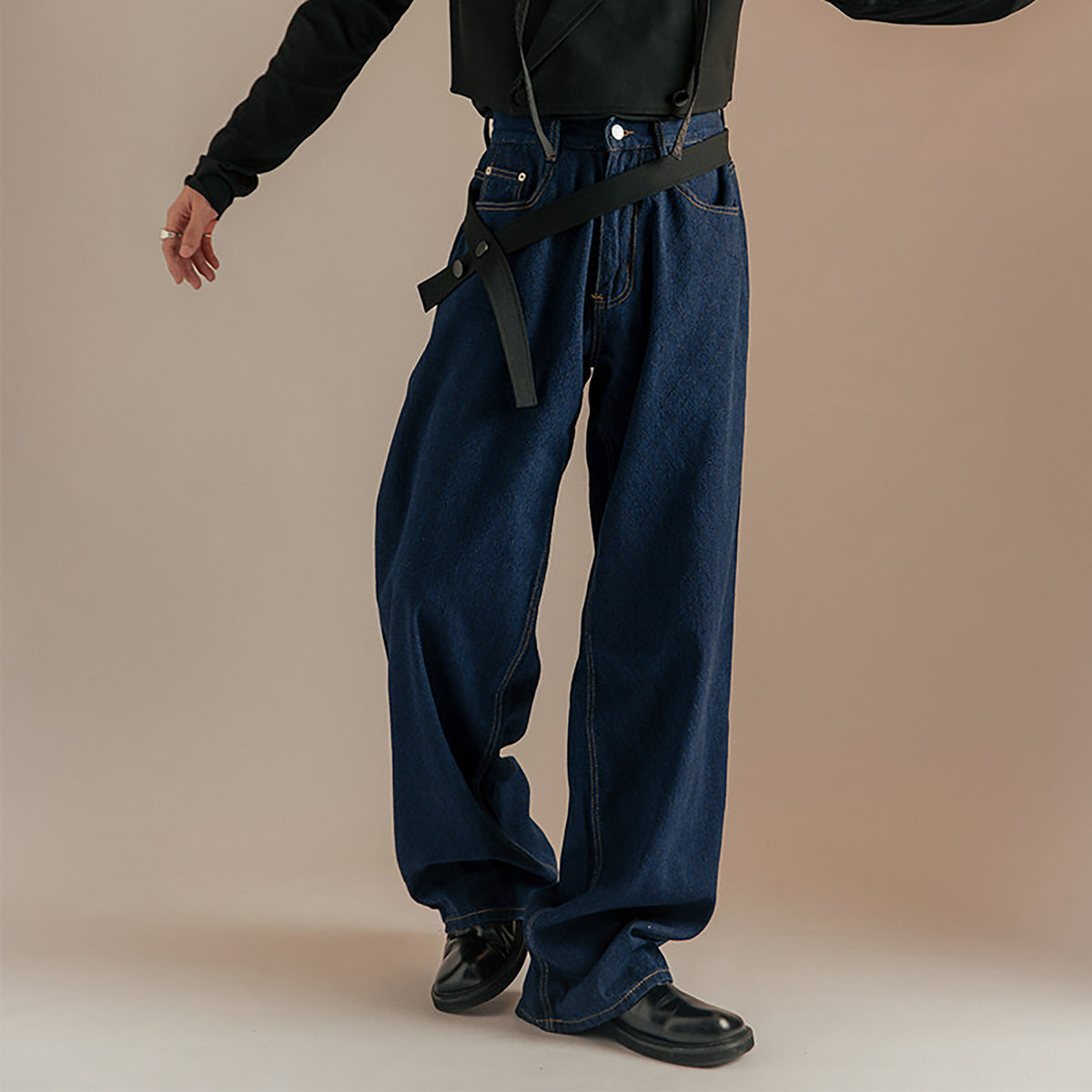 SAMMOKONPA Retro Wide-Leg Jeans