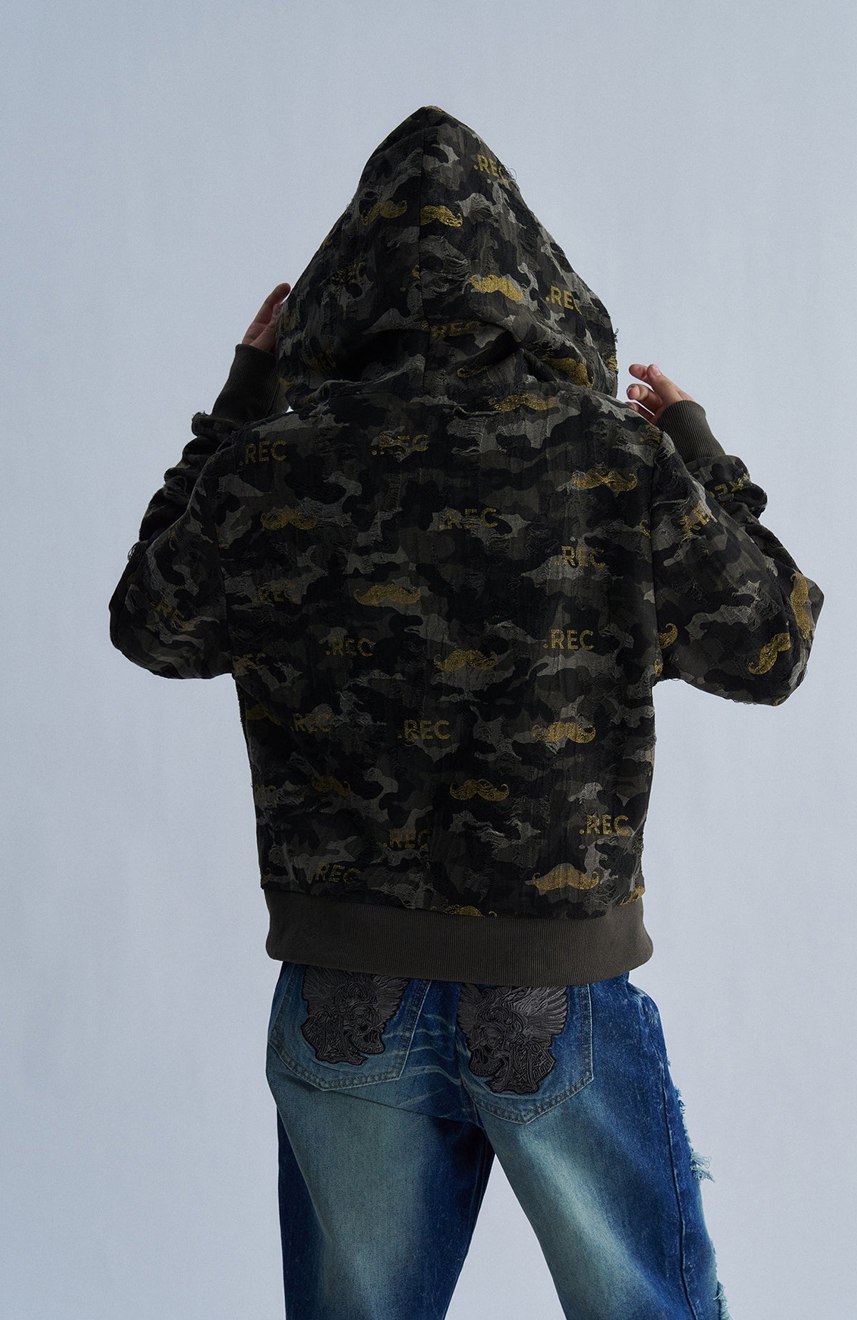 PAIKI Full-Print Zip-Up Hoodie