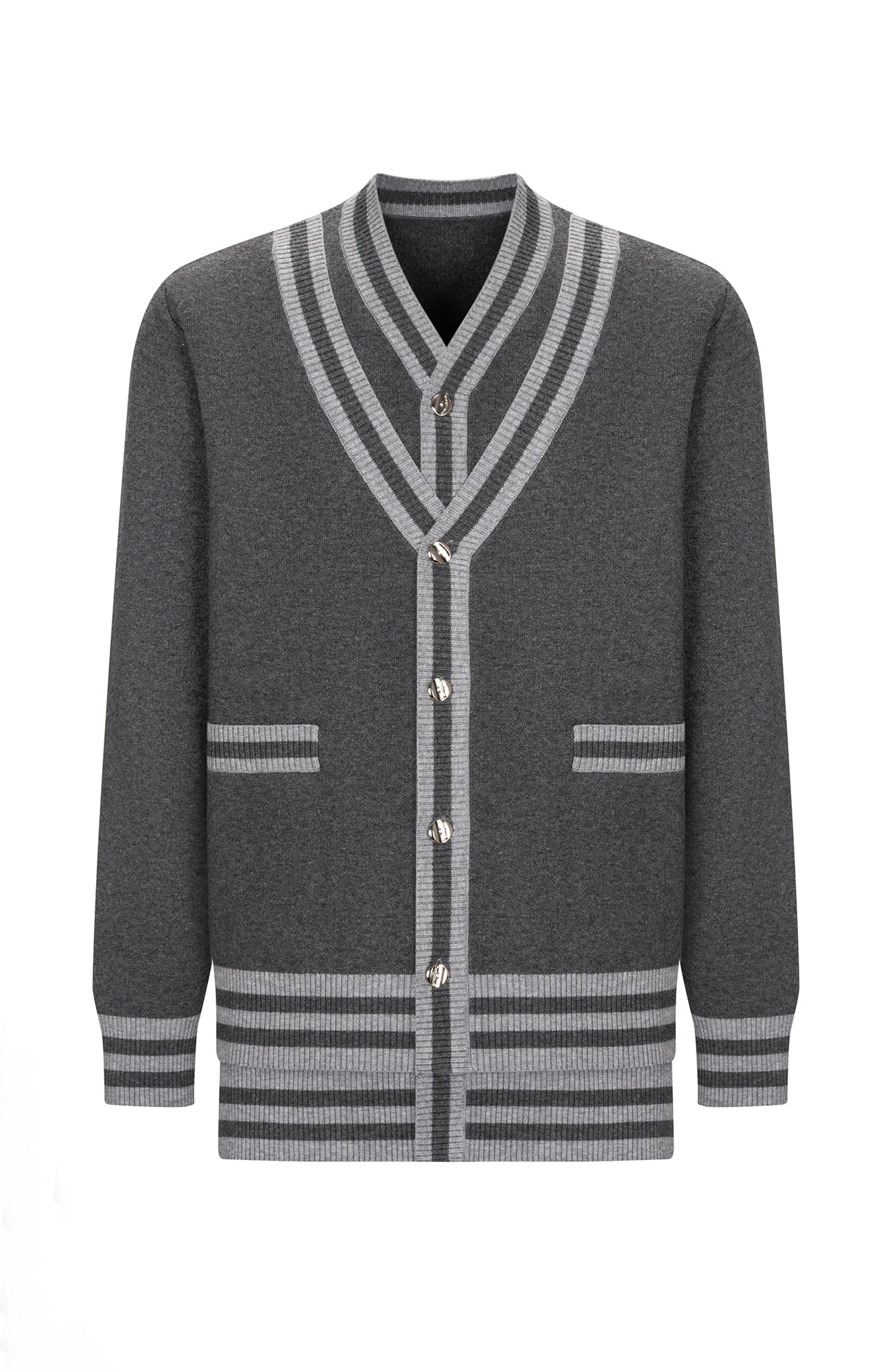 TIWILLTANG Layered Placket Knit Cardigan