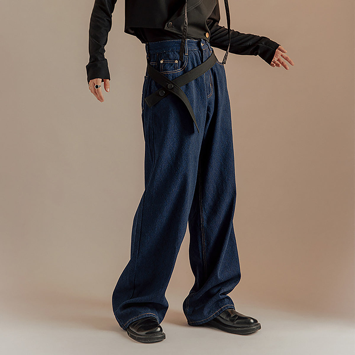 SAMMOKONPA Retro Wide-Leg Jeans