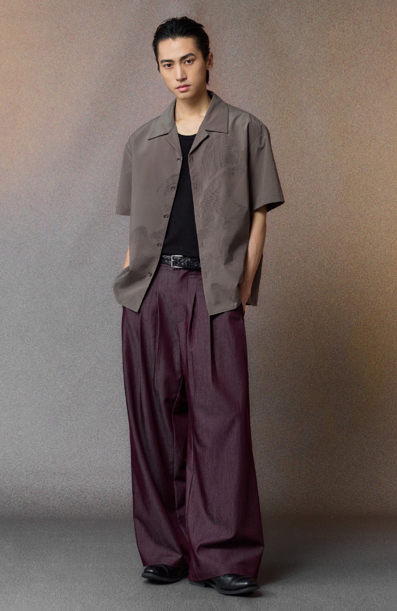ALVNG AR ANTS Multi-Pleat Straight-Leg Trousers, premium urban and streetwear designers apparel on PROJECTISR.com, ALVNG AR ANTS