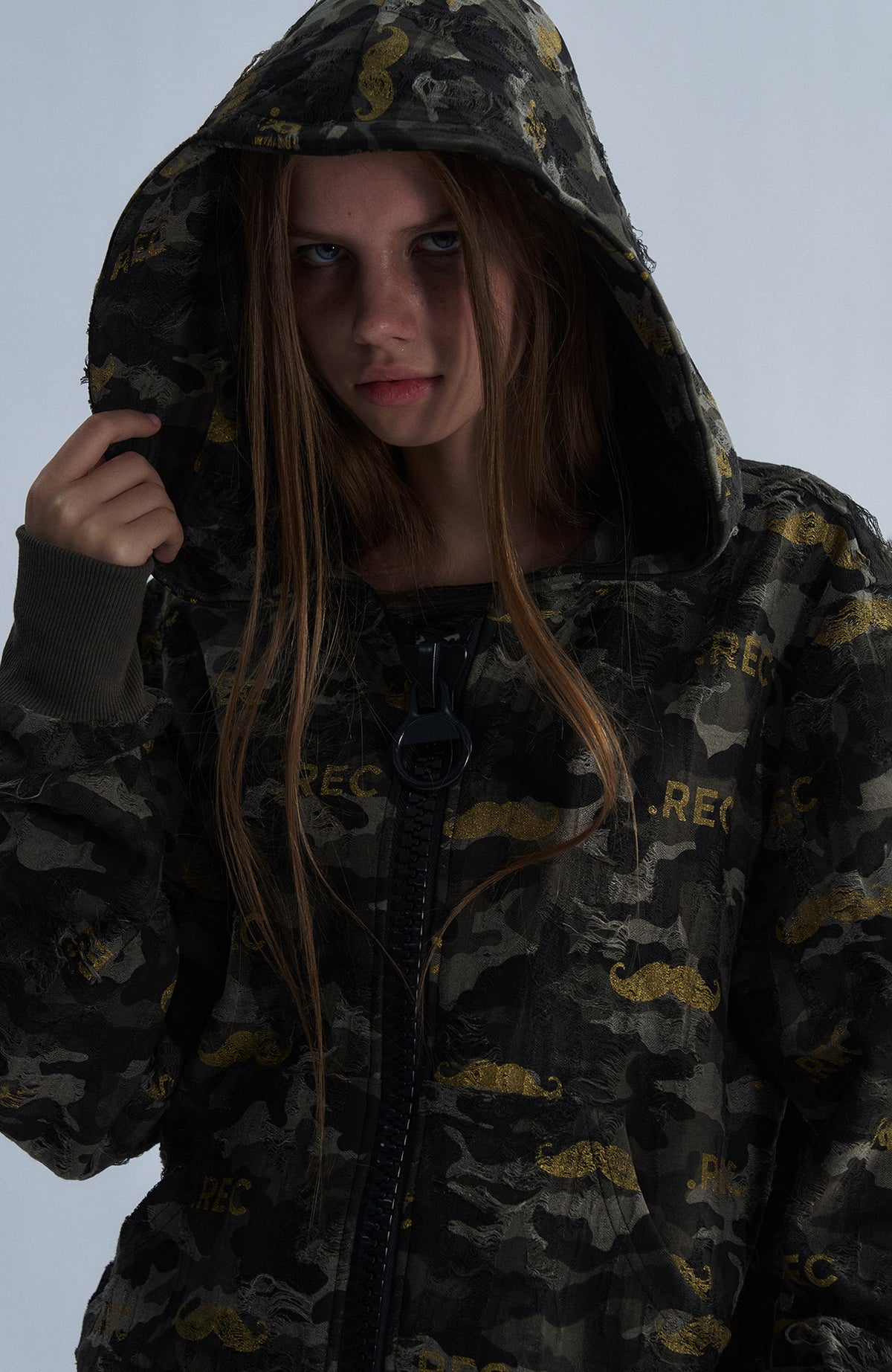 PAIKI Full-Print Zip-Up Hoodie