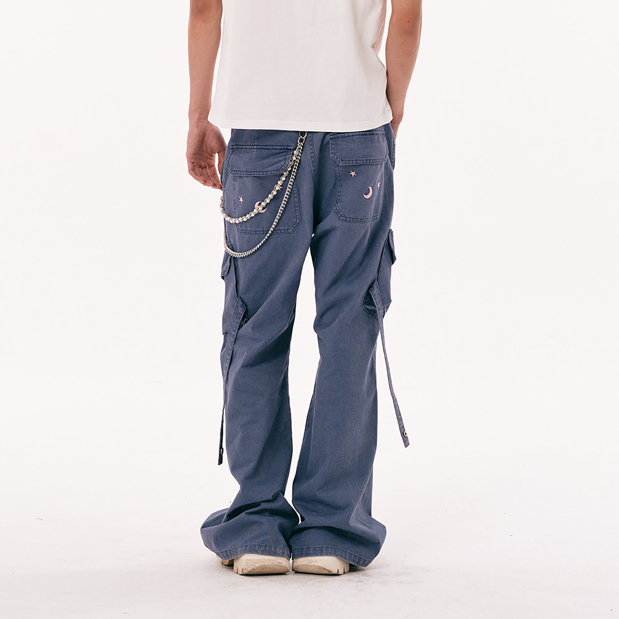 PASET Unicorn Embroidered Cargo Pants