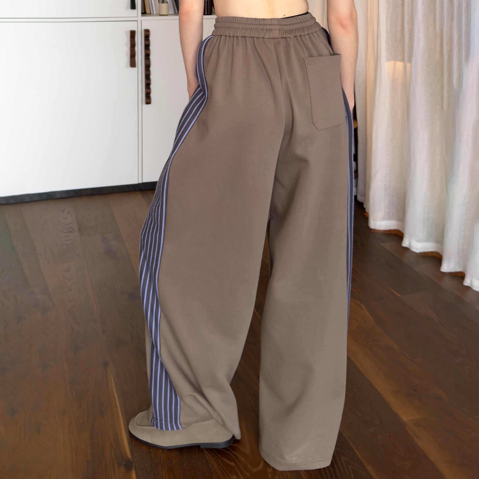 MIICHOUS Contrast Stripes Panel Pants, premium urban and streetwear designers apparel on PROJECTISR.com, MIICHOUS
