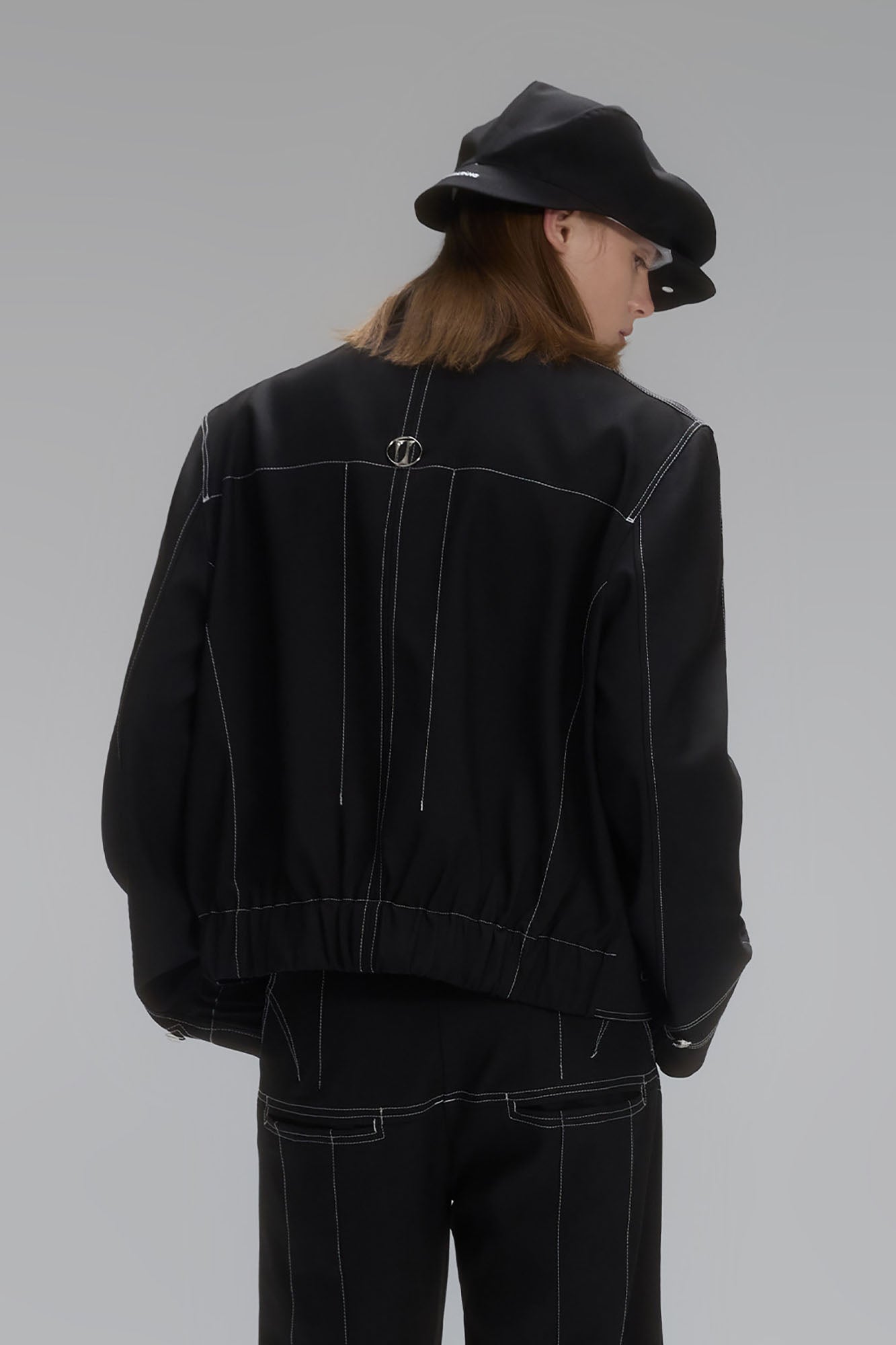 TIWILLTANG Stitched Badge-Embroidered Jacket