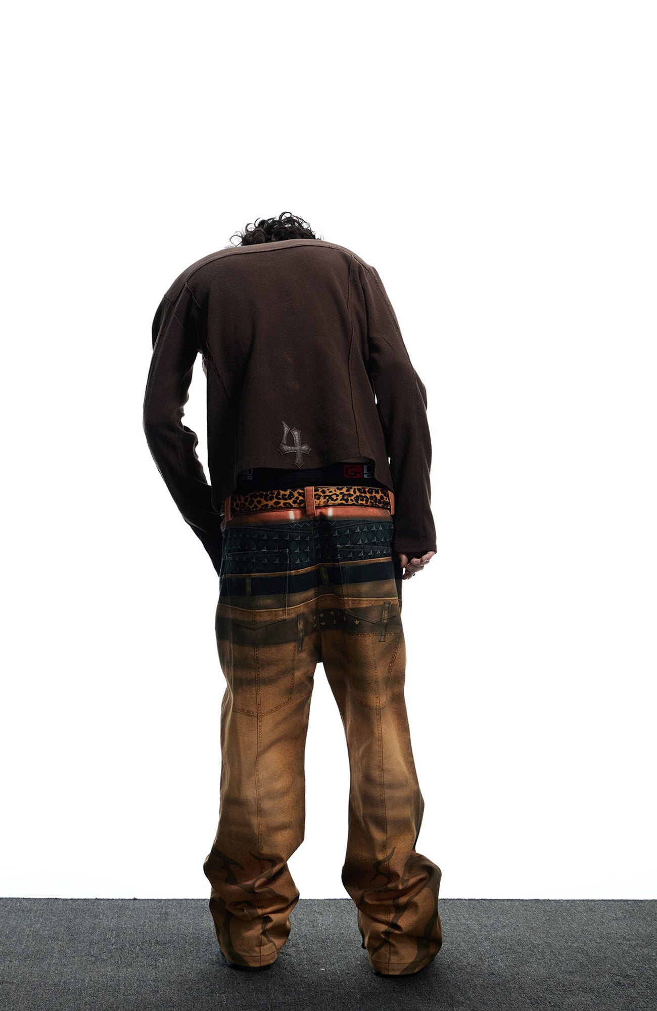 DND4DES  Waffle-Knit Gothic Henley Long-Sleeve Tee, premium urban and streetwear designers apparel on PROJECTISR.com, DND4DES
