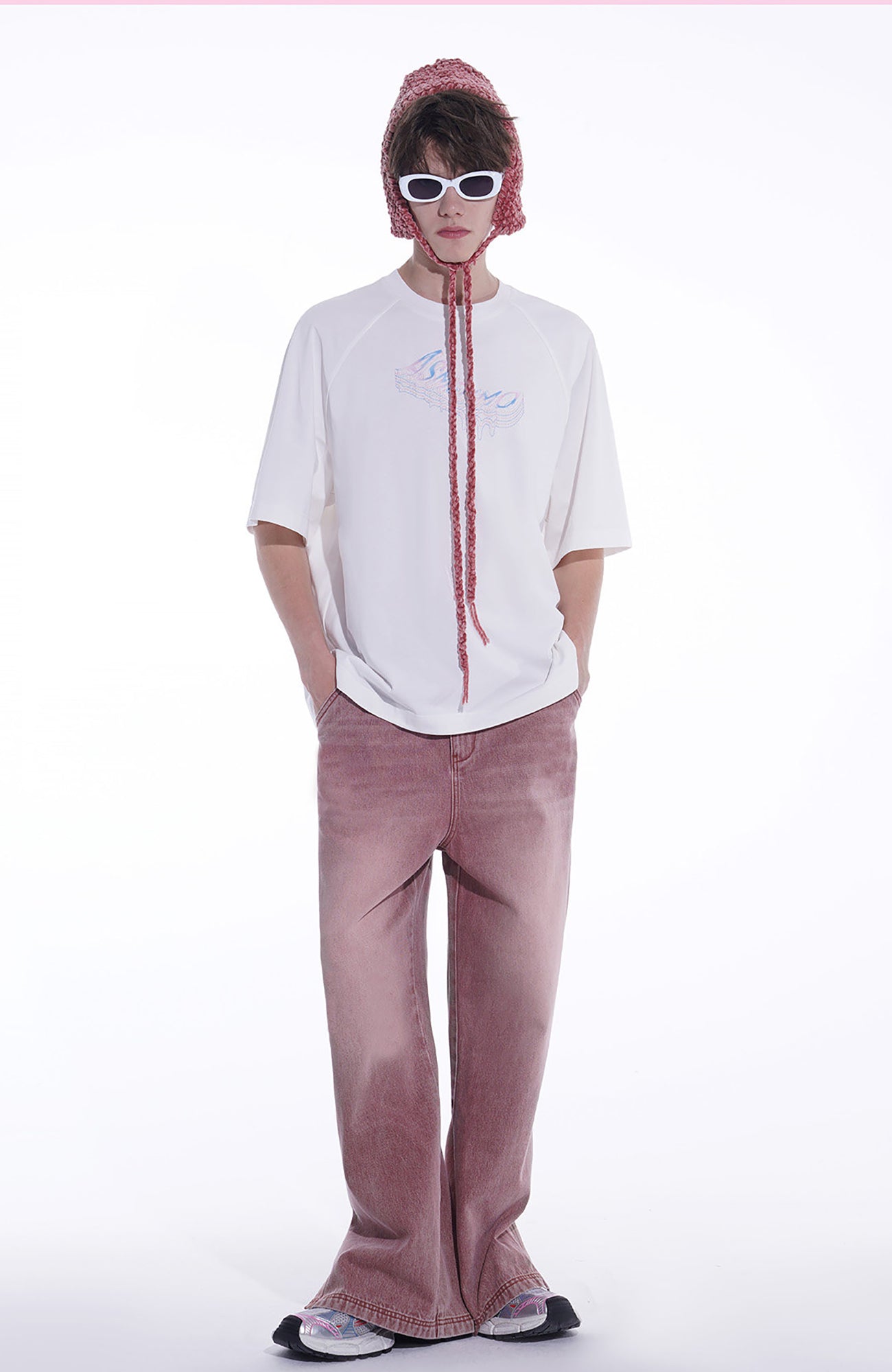 TIWILLTANG Side-Cut Oversized Jeans