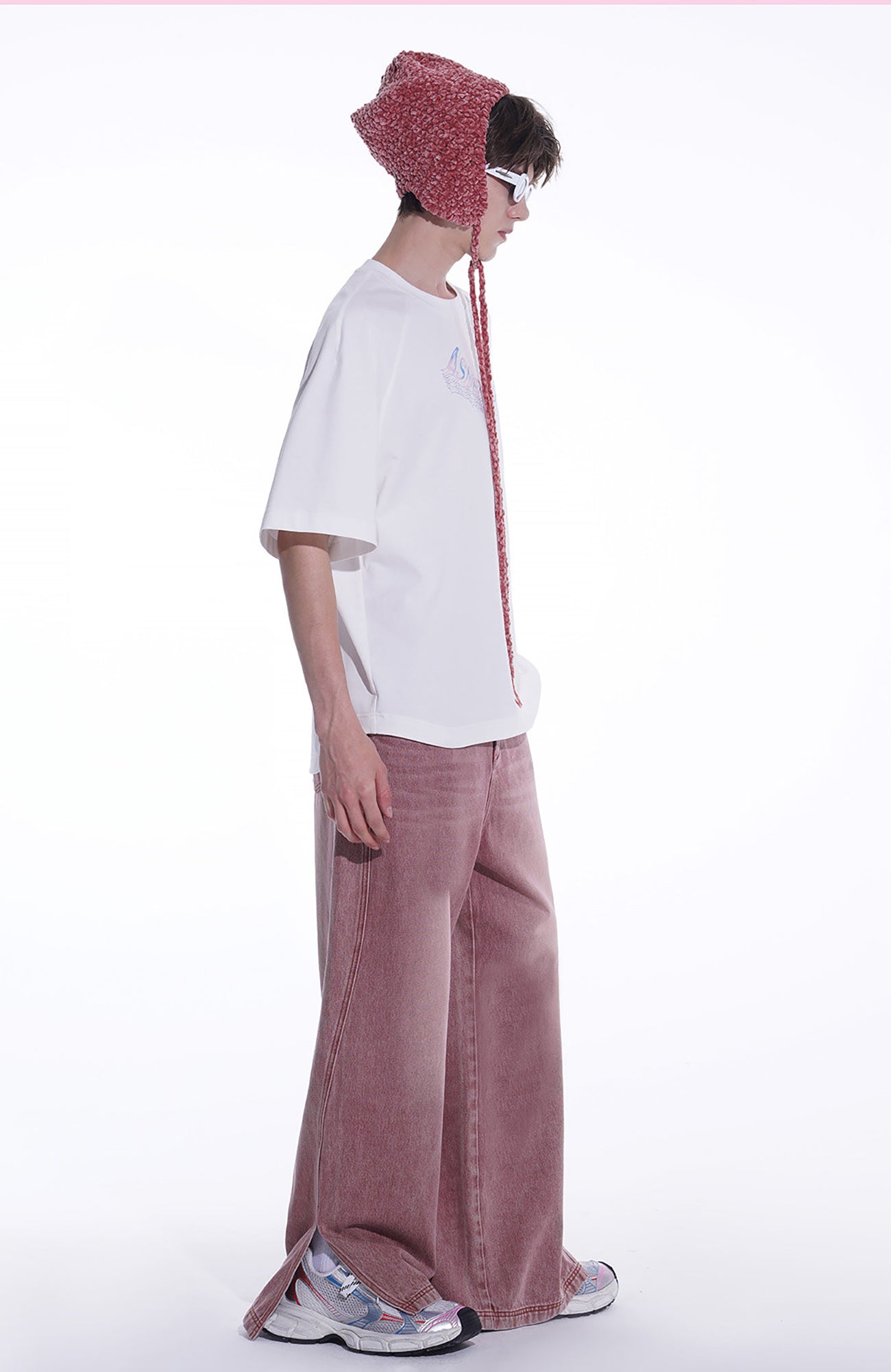 TIWILLTANG Side-Cut Oversized Jeans