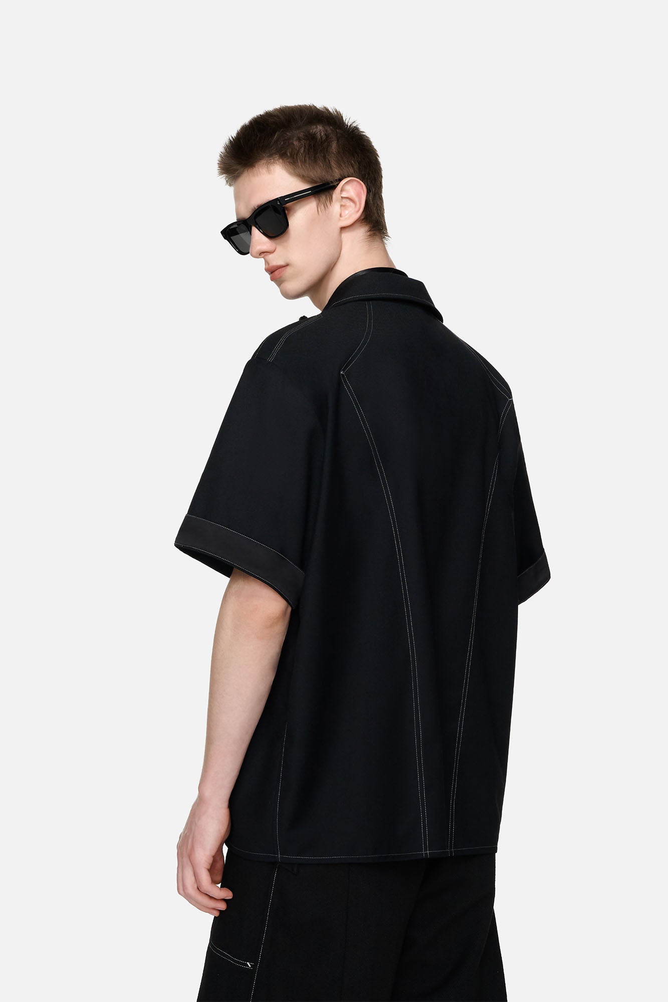 TIWILLTANG Napoleon Cuban Half Shirt, premium urban and streetwear designers apparel on PROJECTISR.com, TIWILLTANG