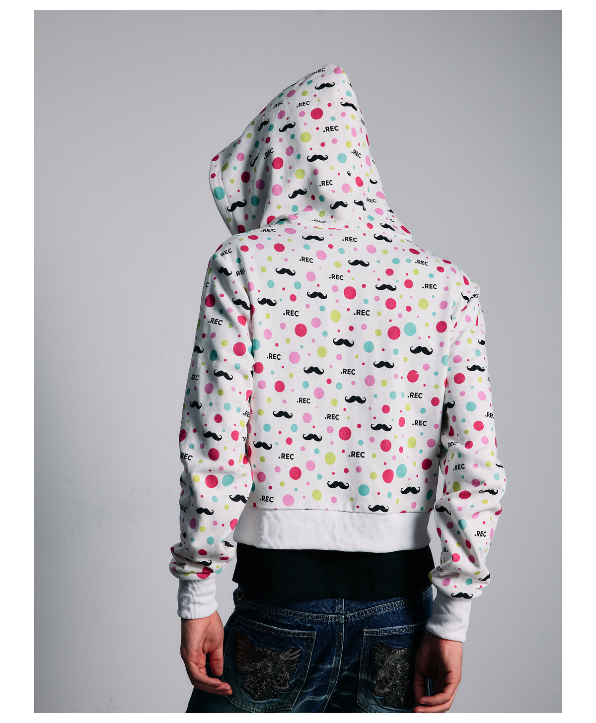 PAIKI Full-Print Zip-Up Hoodie