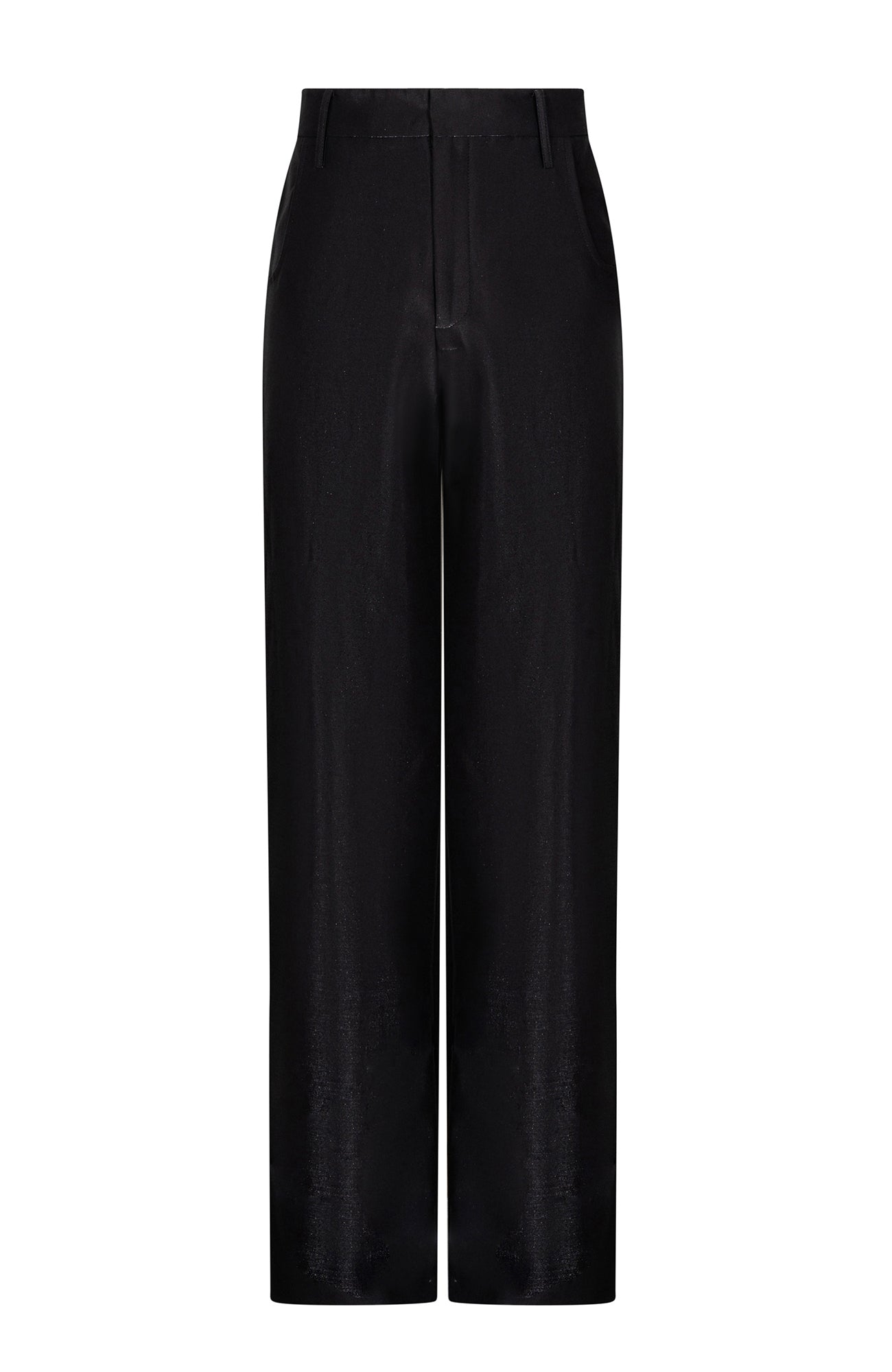 TIWILLTANG Satin Wide-Leg Drape Trousers
