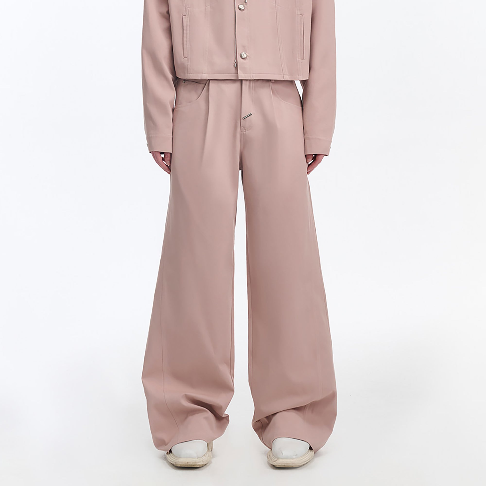 TIWILLTANG Retro Stitched Paneled Oversized Pants