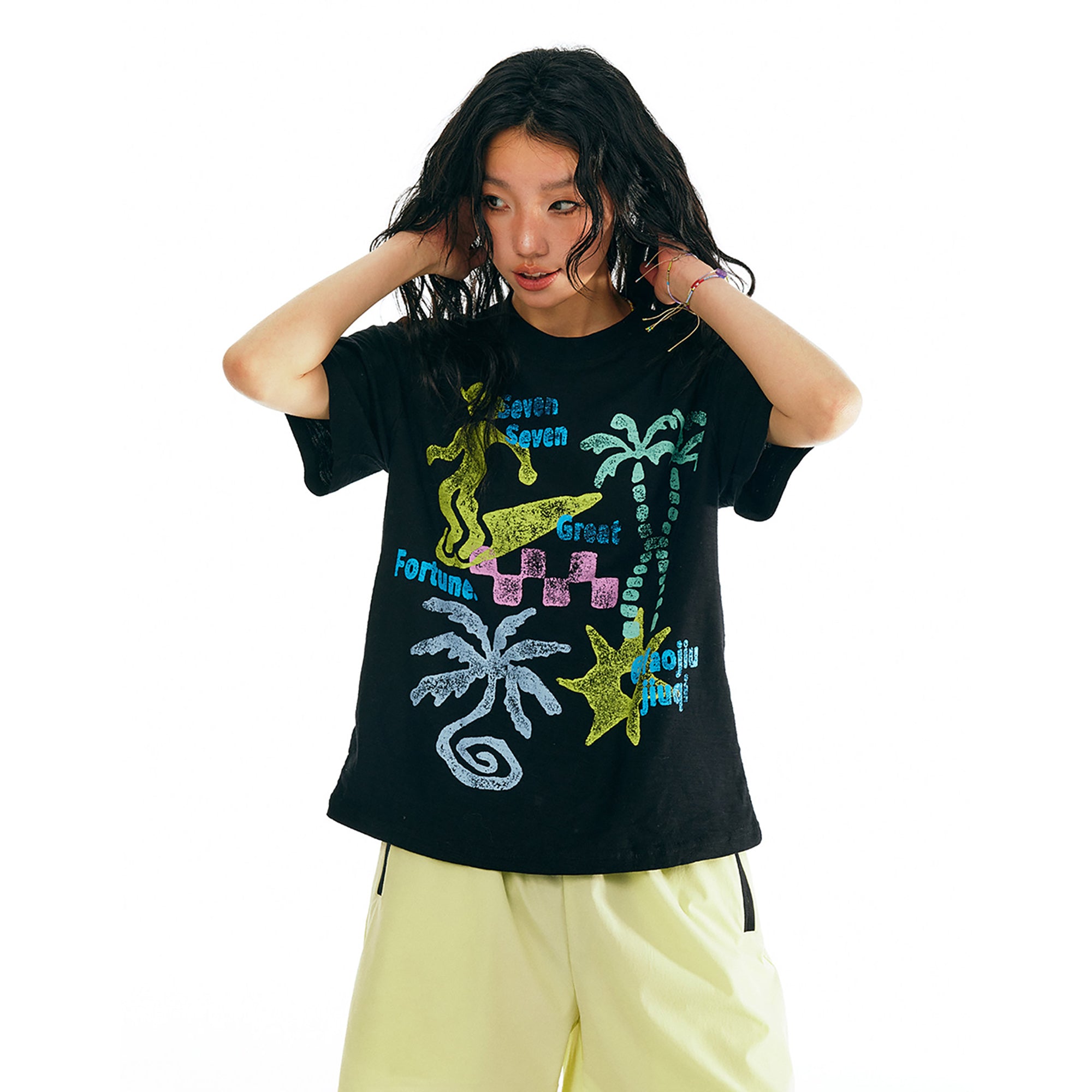 1997 POSTOFFICE Tropical Graphic T-Shirt, premium urban and streetwear designers apparel on PROJECTISR.com, 1997 POSTOFFICE