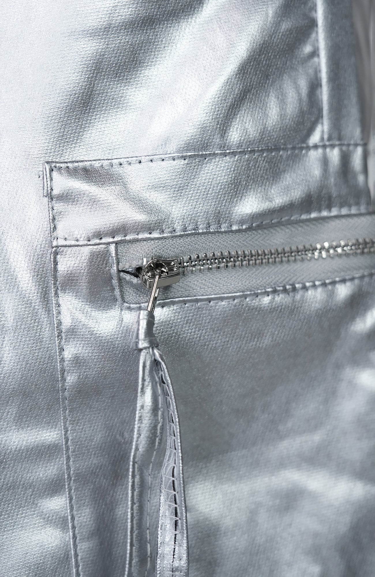 VE2 Metallic Coated Cargo Pants