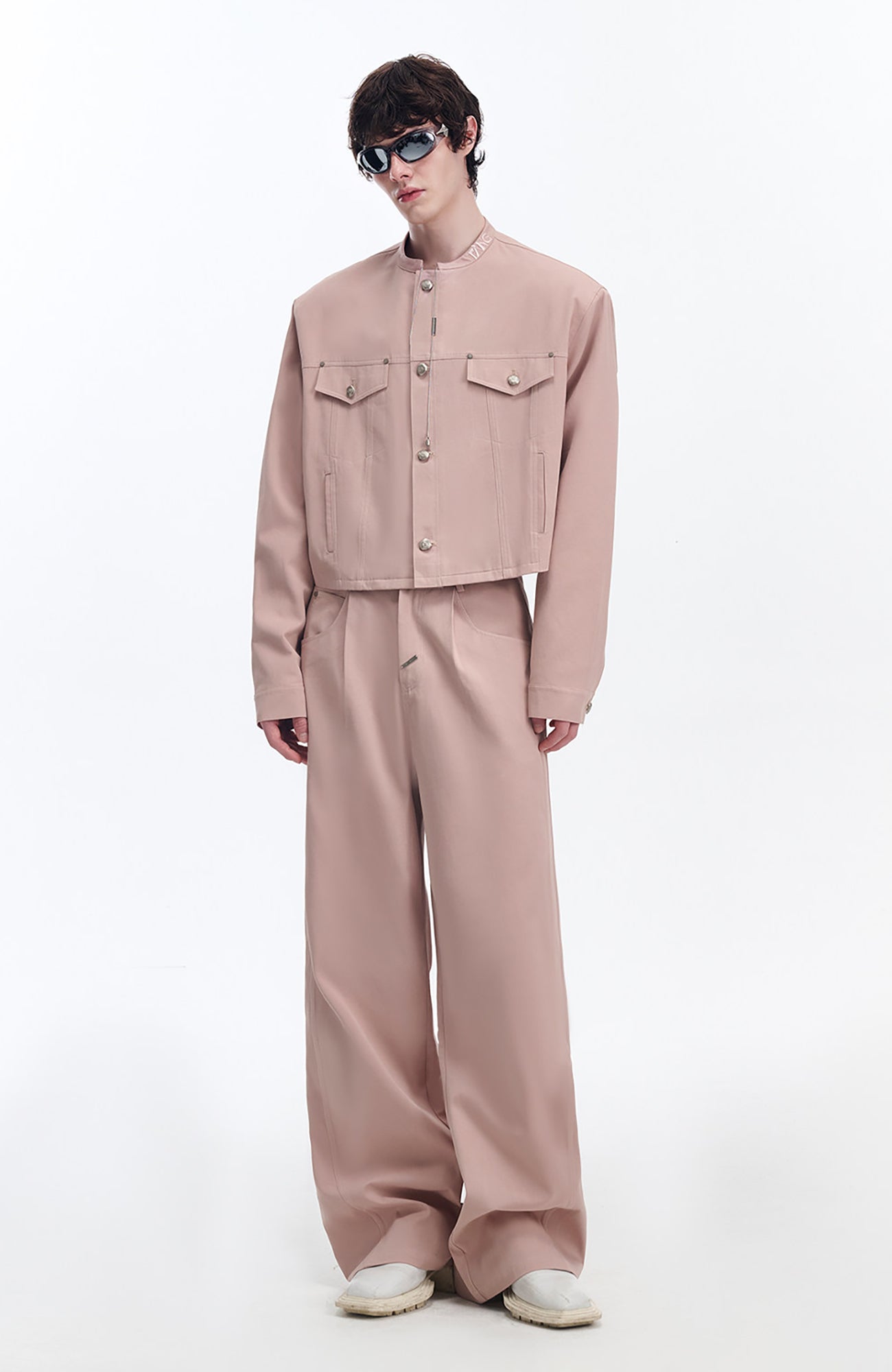 TIWILLTANG Retro Stitched Paneled Oversized Pants