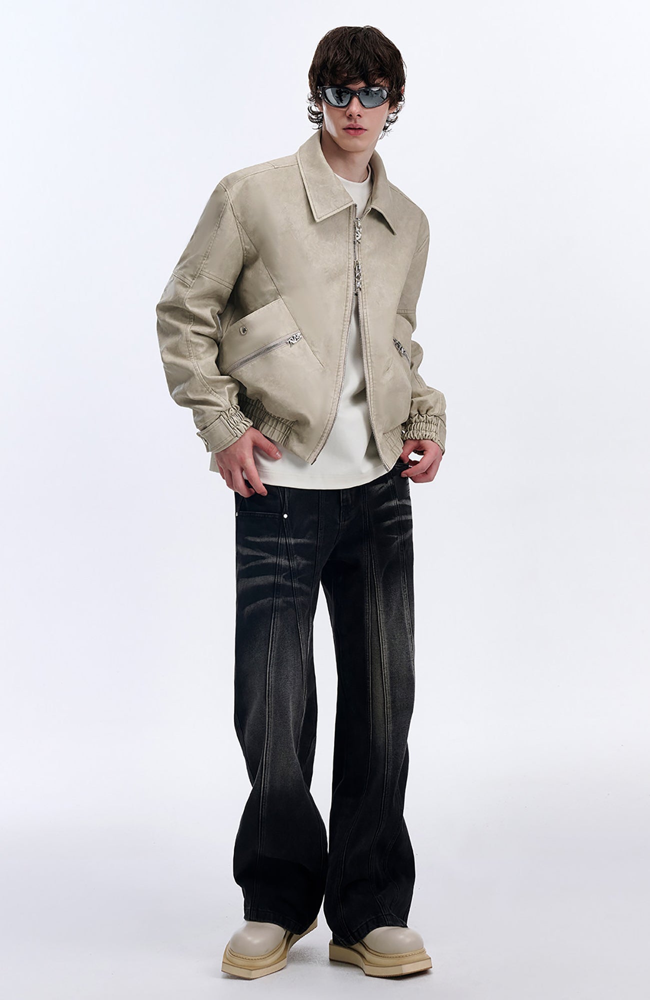 TIWILLTANG Essential Paneled Dual-Zip Jacket