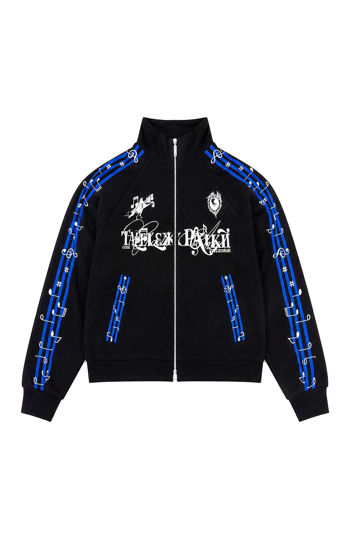 PAIKI Blues Track Embroidered Collar Jacket