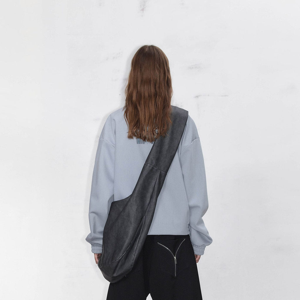 49PERCENT LABELROOM Deconstructed Spliced Rivet Jacket, premium urban and streetwear designers apparel on PROJECTISR.com, 49PERCENT