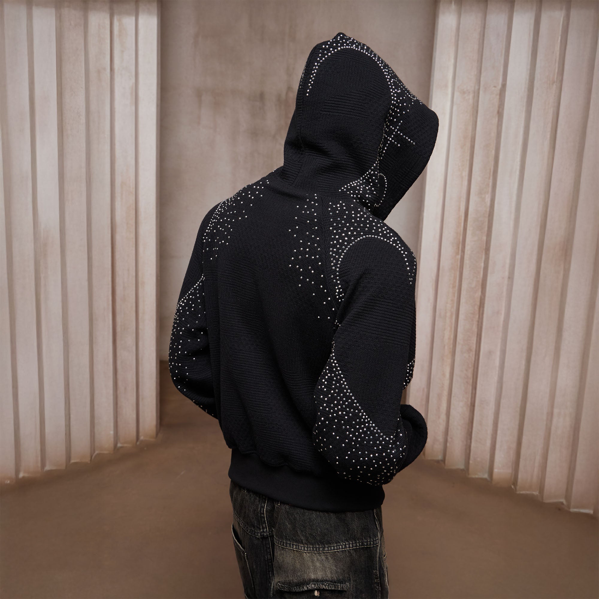 DND4DES Diamond Airbrush Zip-Up Hoodie