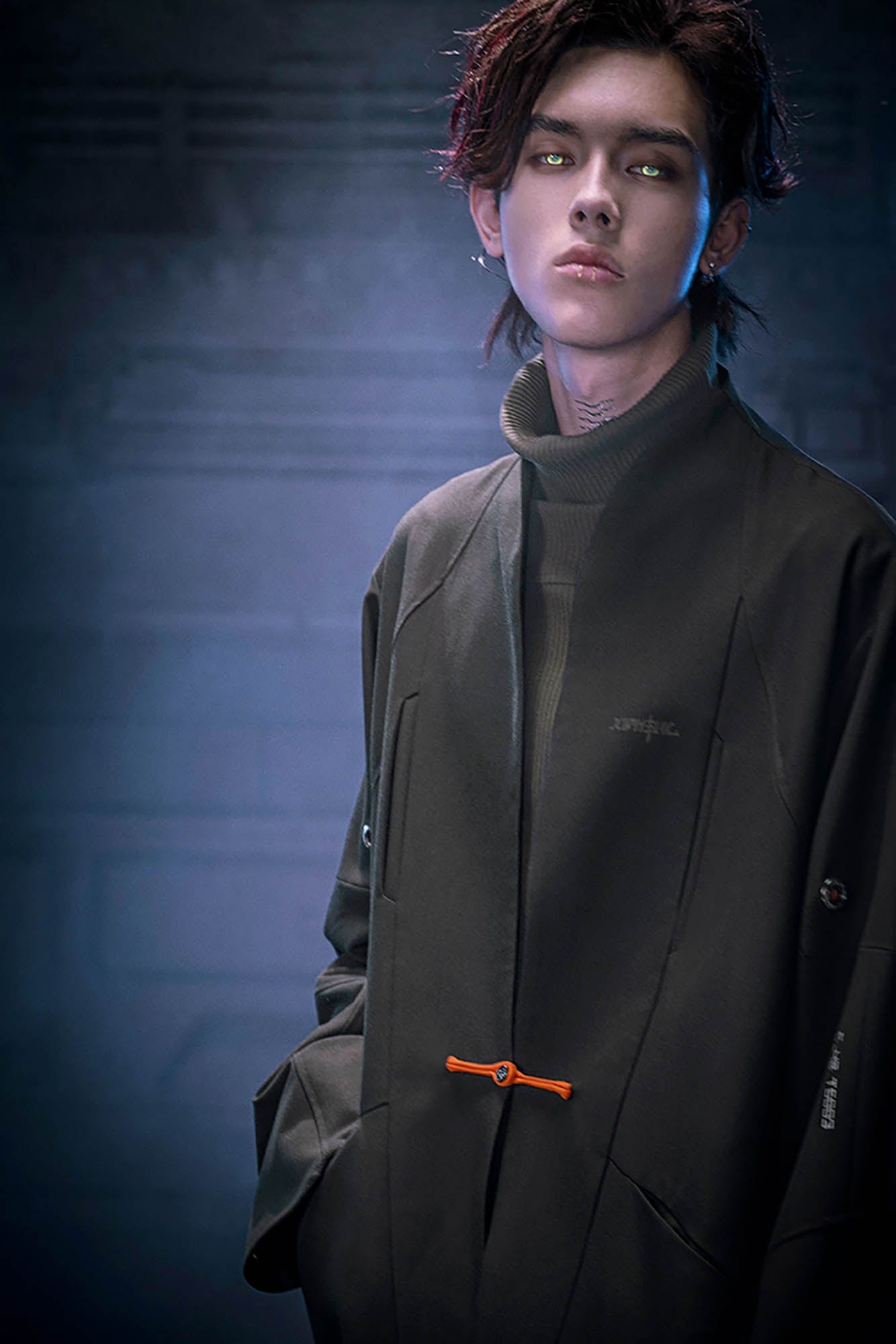 XIPHEVIL Deconstructed Utility Daoist Robe Black