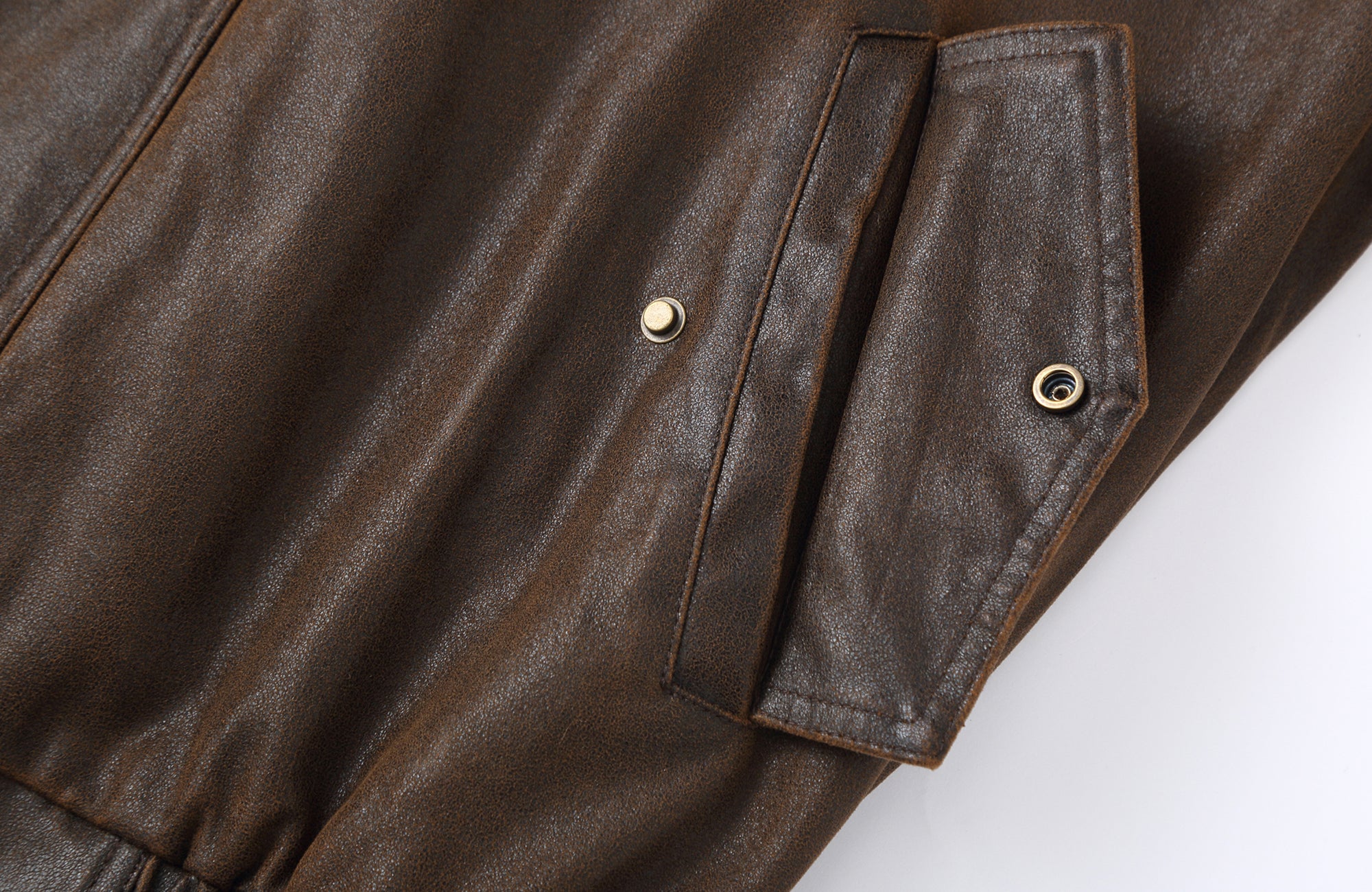 CLP Distressed Faux Leather Aviator Jacket, premium urban and streetwear designers apparel on PROJECTISR.com, CLP