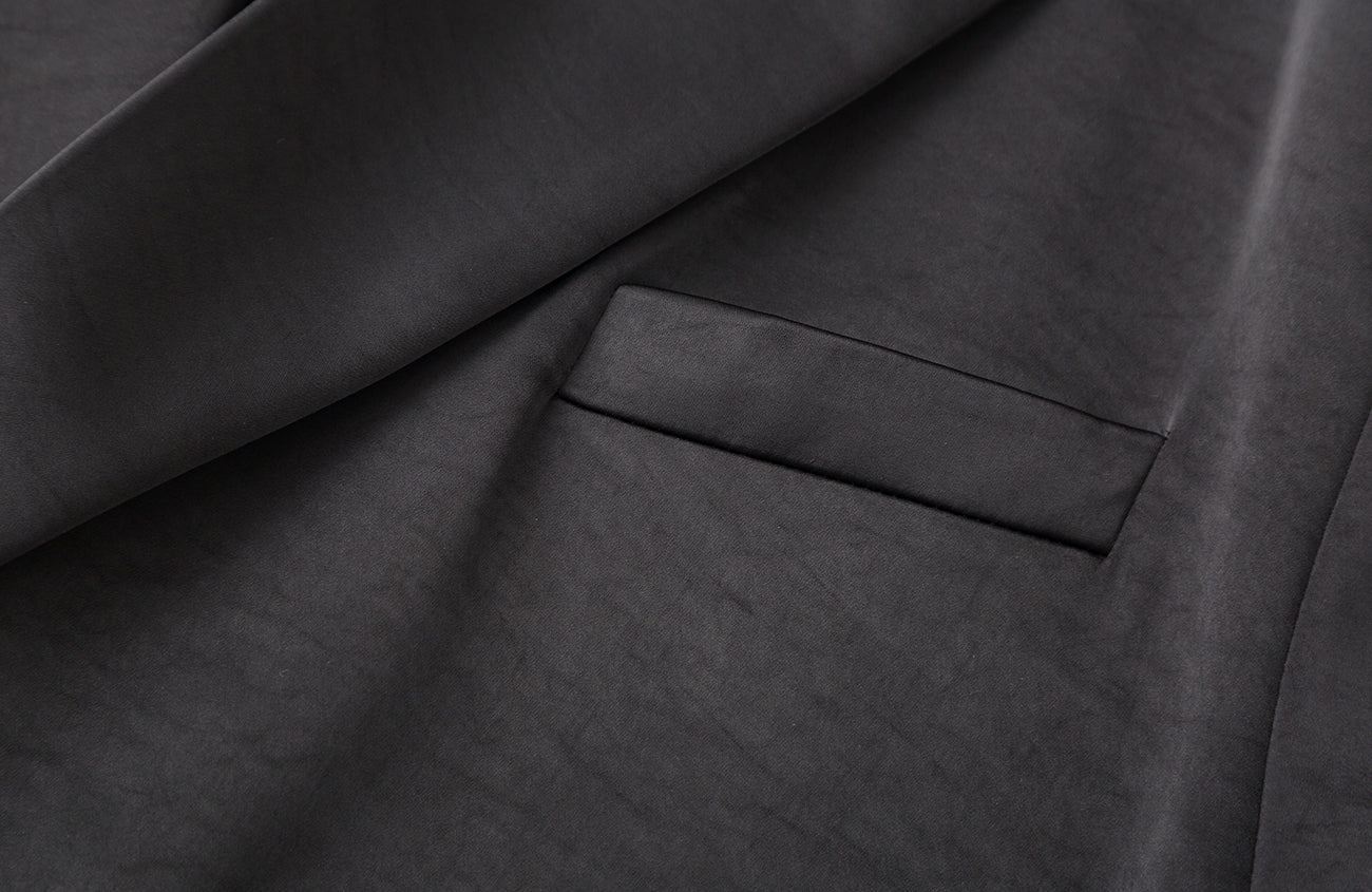 CLP Satin Padded Drape Coat, premium urban and streetwear designers apparel on PROJECTISR.com, CLP