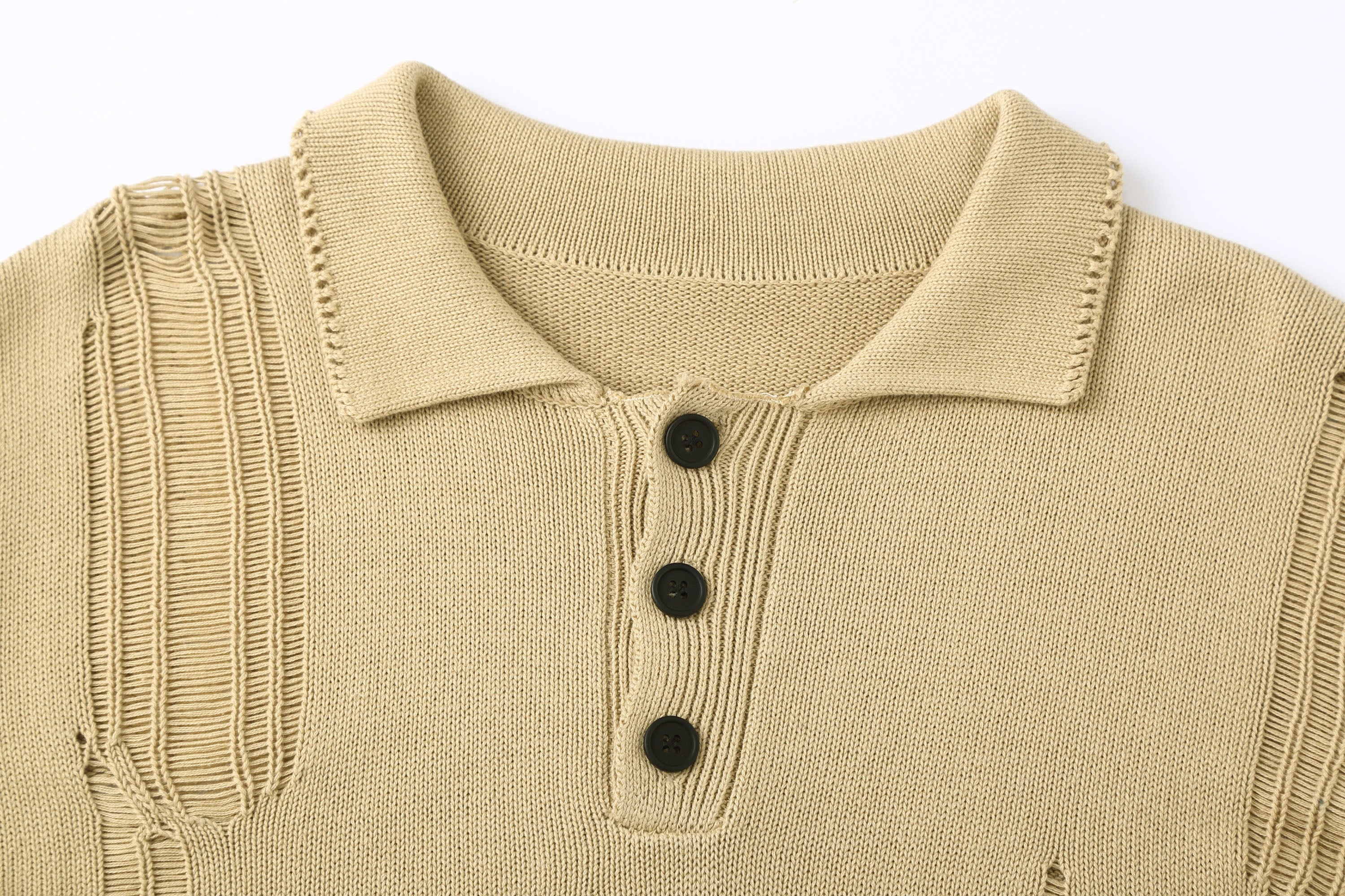 CLP Distressed Polo Sweater