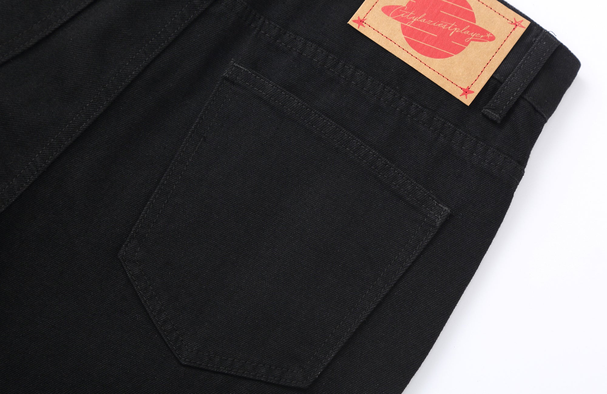 CLP Eyelet-Stud Stacked Hem Flared Jeans, premium urban and streetwear designers apparel on PROJECTISR.com, CLP