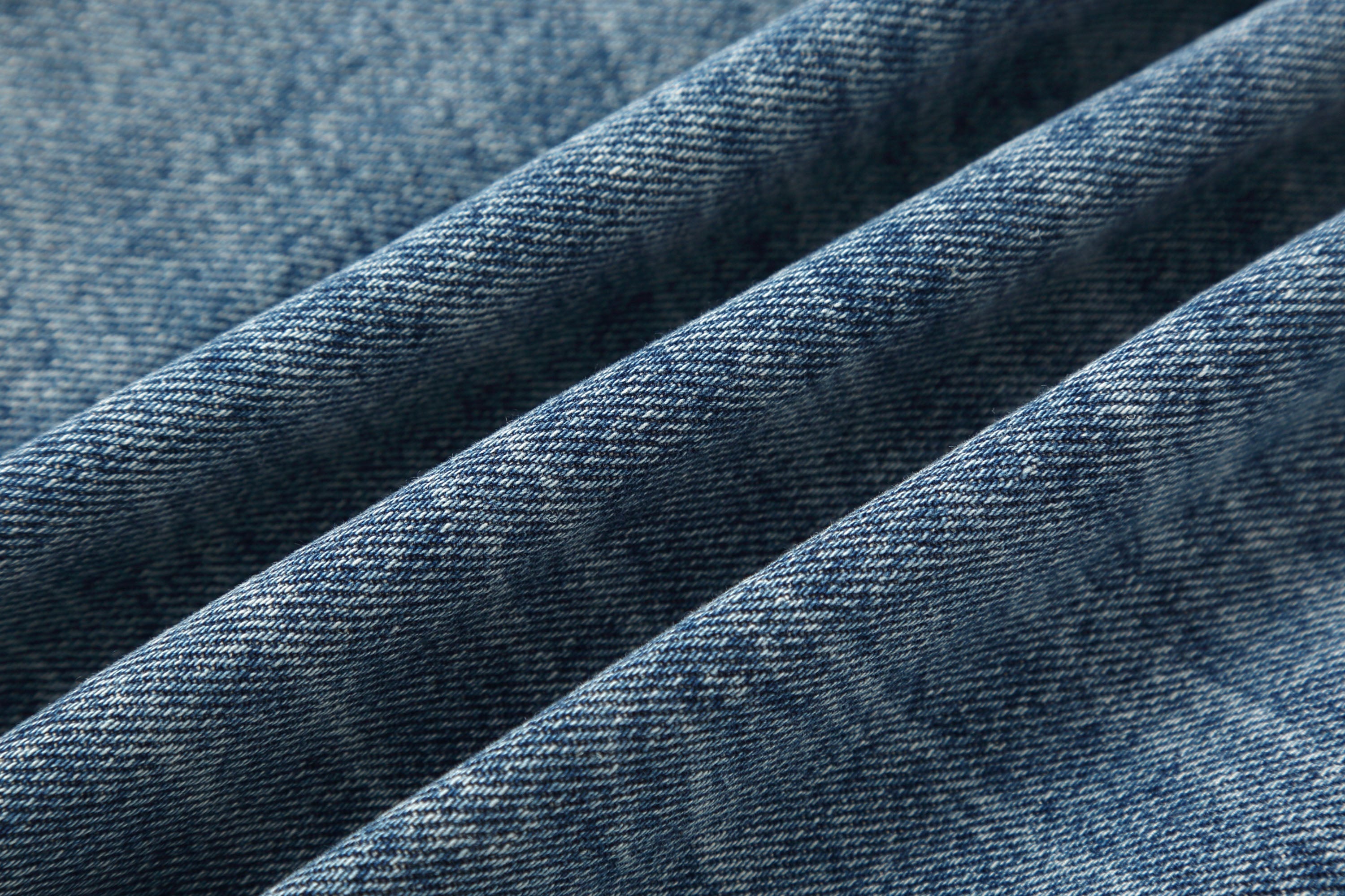 CLP Pleated Knee Wide-Leg Denim Pants