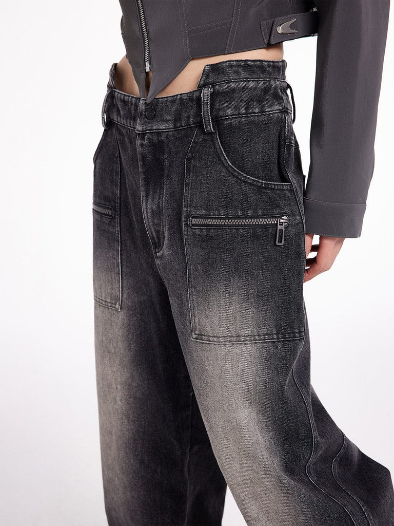 49PERCENT Reversed Jeans, premium urban and streetwear designers apparel on PROJECTISR.com, 49PERCENT