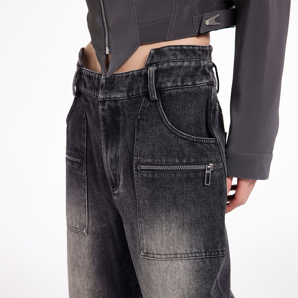 49PERCENT Reversed Jeans, premium urban and streetwear designers apparel on PROJECTISR.com, 49PERCENT