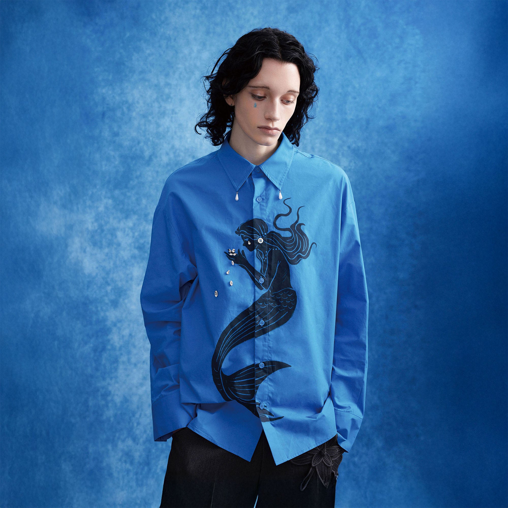 OIPWORD Diamond-Drop Siren Shirt