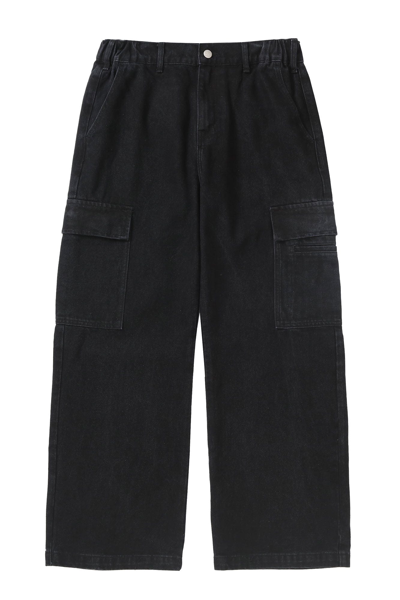 MAKEMORE Gradient Washed Wide-Leg Cargo Jeans, premium urban and streetwear designers apparel on PROJECTISR.com, MAKEMORE