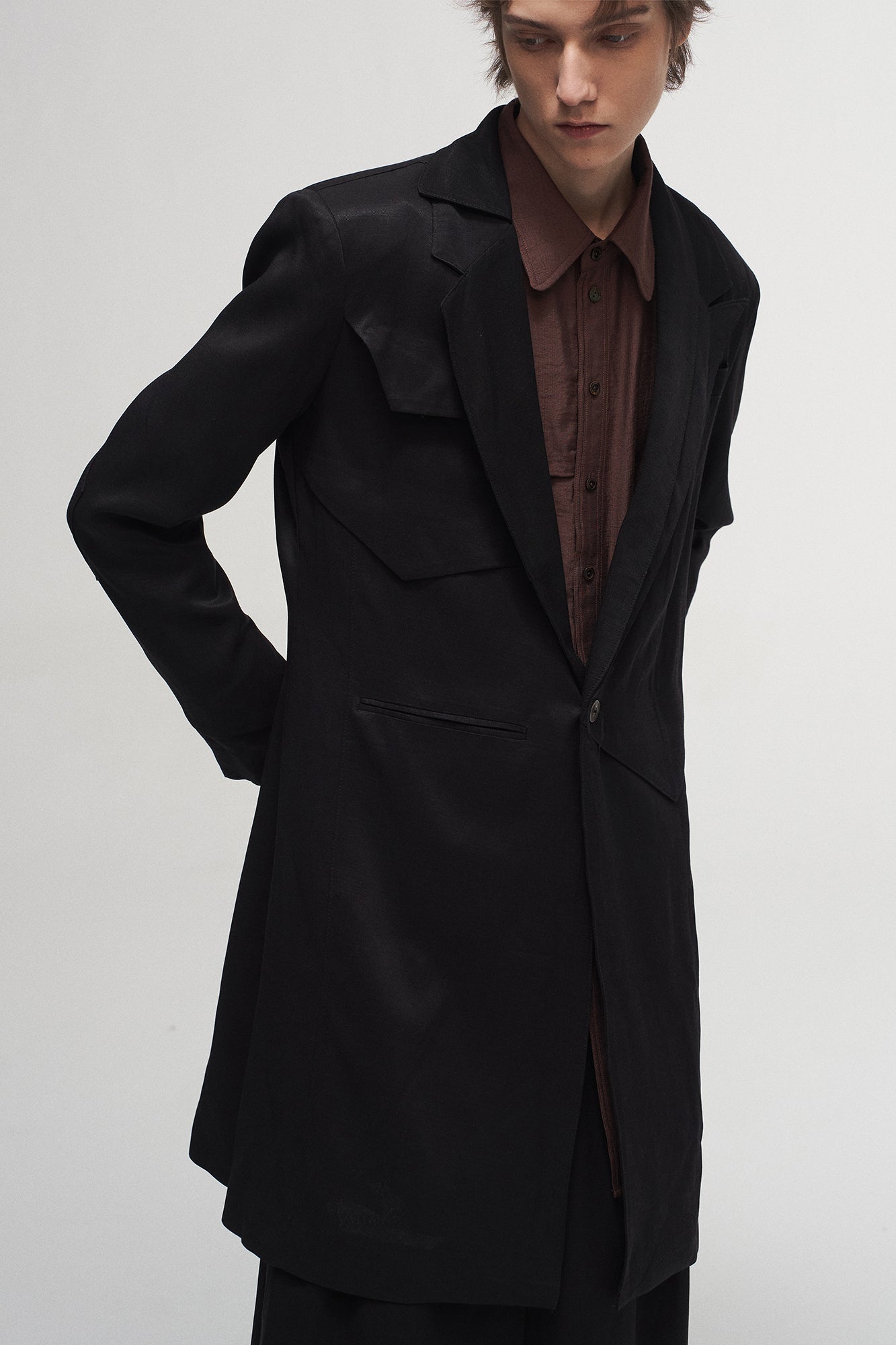 ILNya Nieternite Nifutur Reversible Armor-Sleeve Longline Blazer