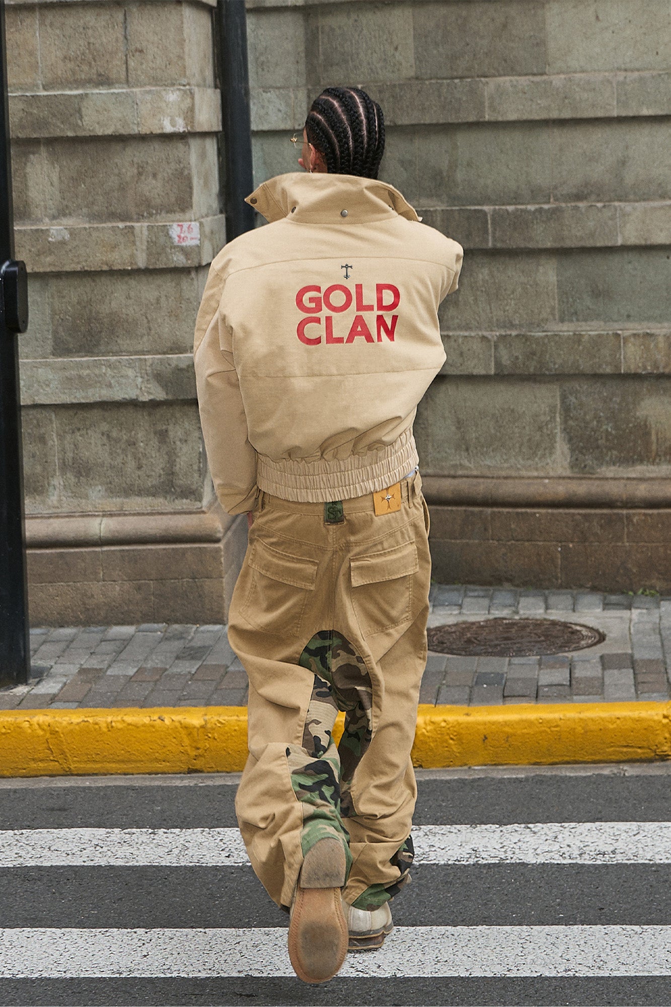 STEEPC Camo-Spliced Baggy Pants