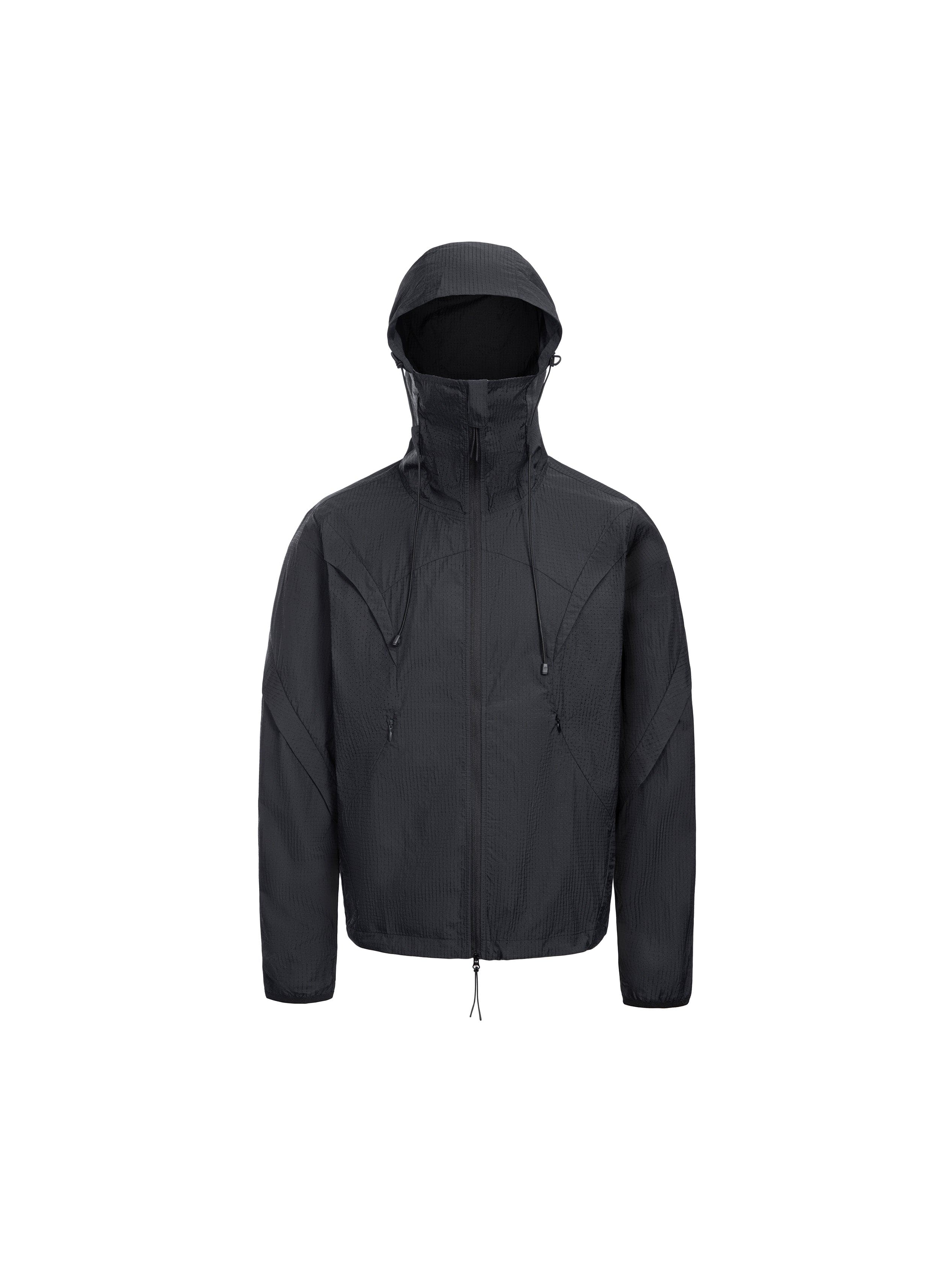 CATSSTAC Arc Panel Dual-Zip UV Protect Hooded Jacket, premium urban and streetwear designers apparel on PROJECTISR.com, CATSSTAC