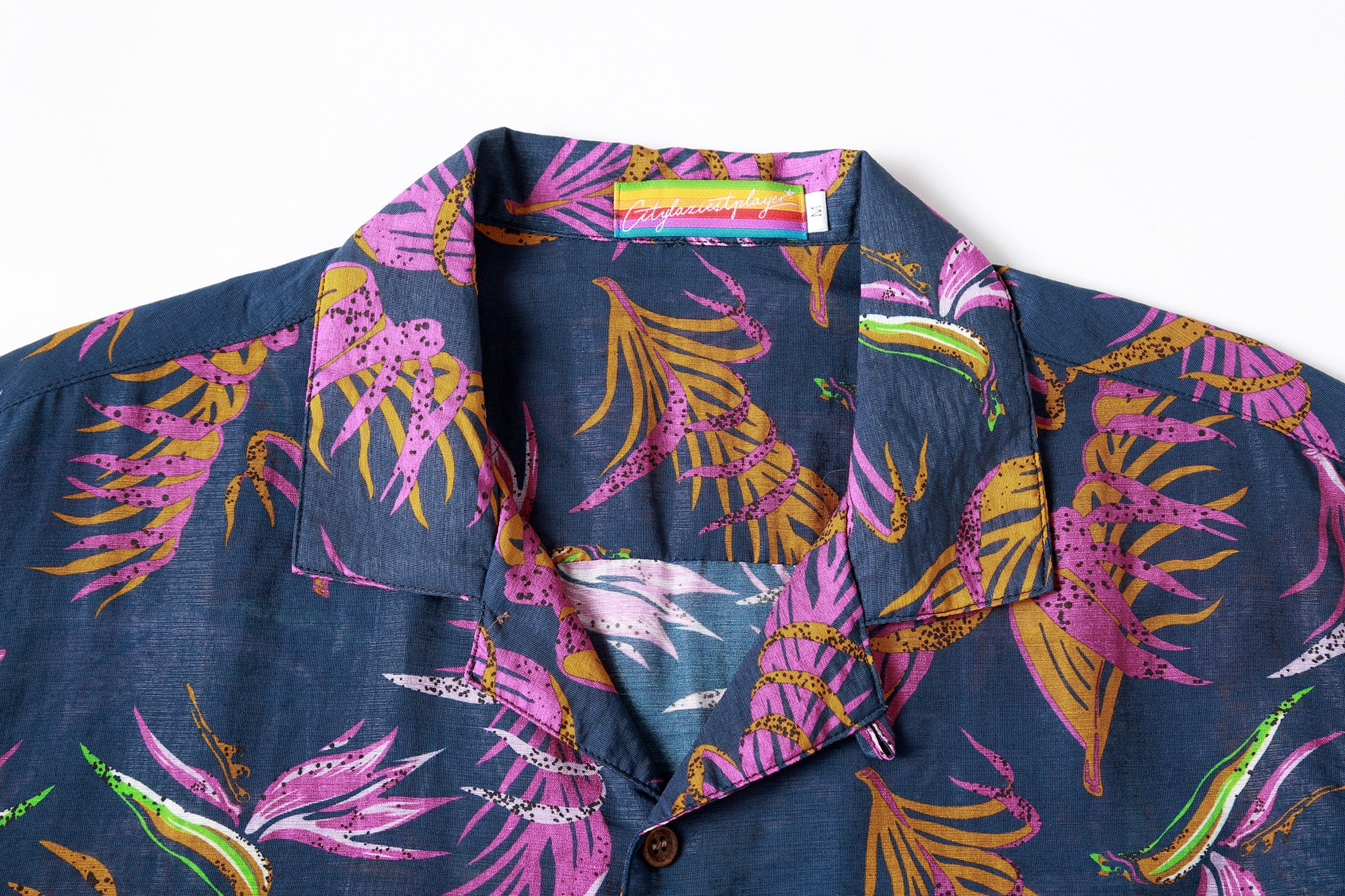 CLP Retro Feather Full-Print Half-Sleeve Shirt