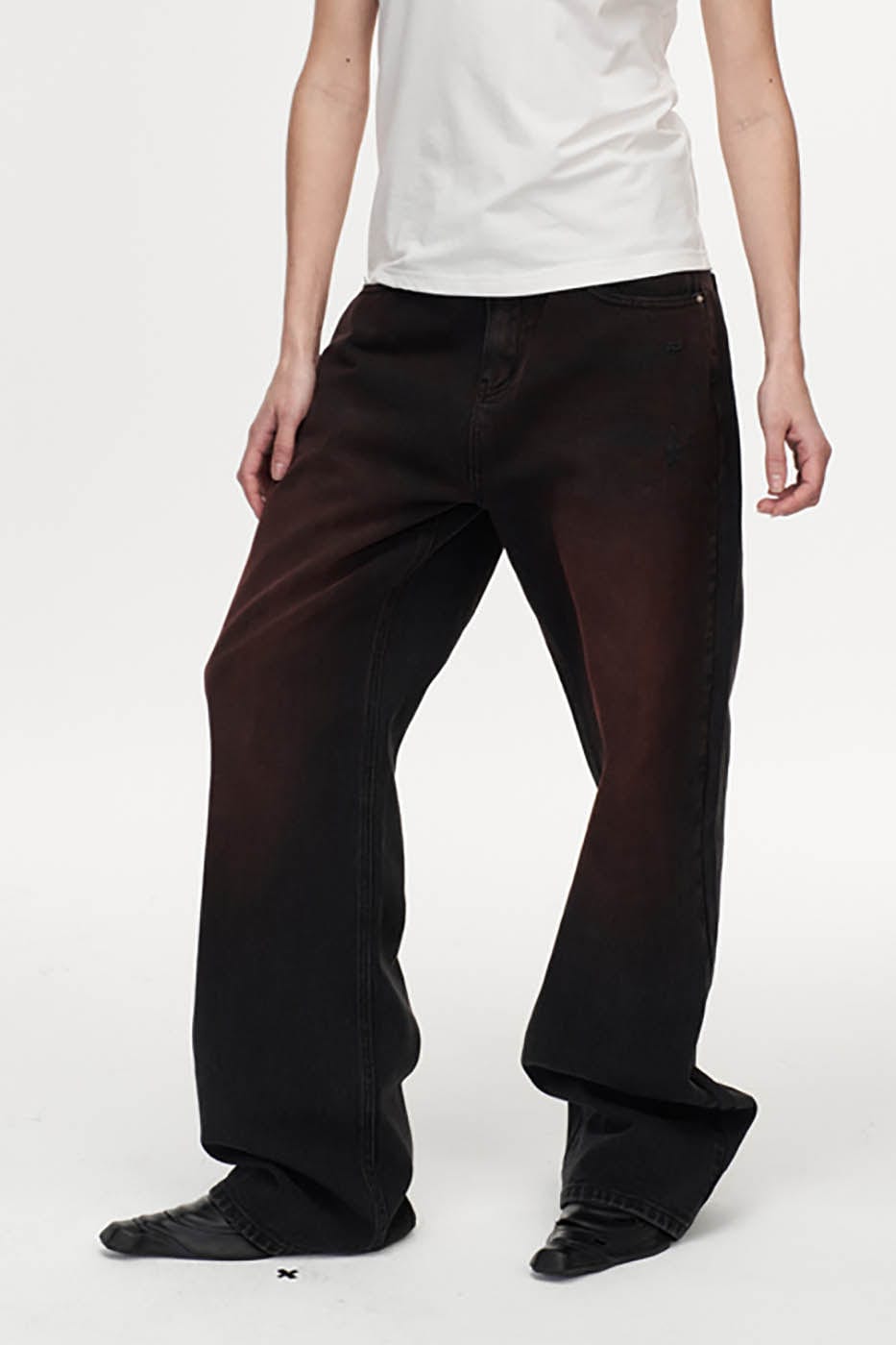 ARTIFICIAL WORLD Rusted Straight-Leg Jeans