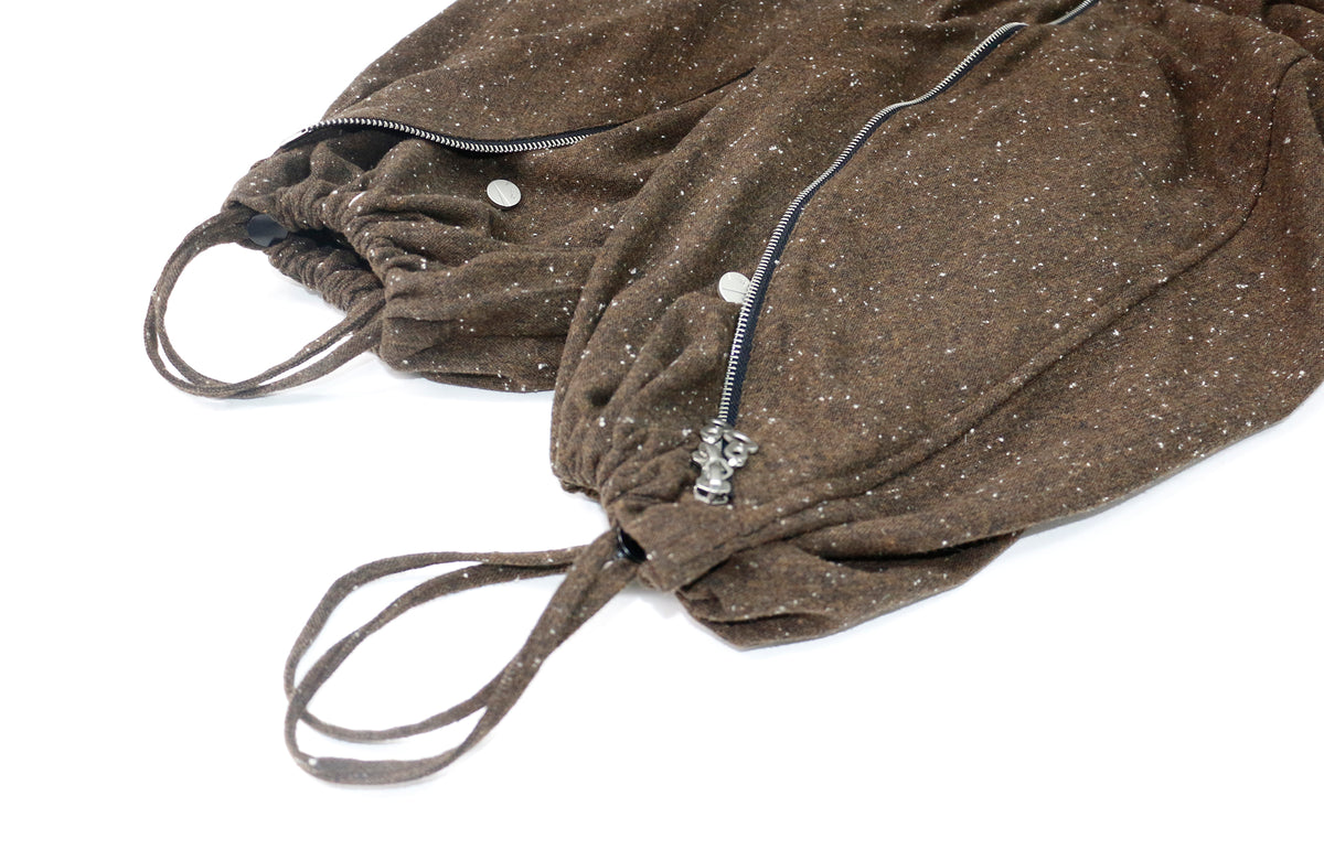 RELABEL Deconstructed Pleated Wool-Blend Trousers