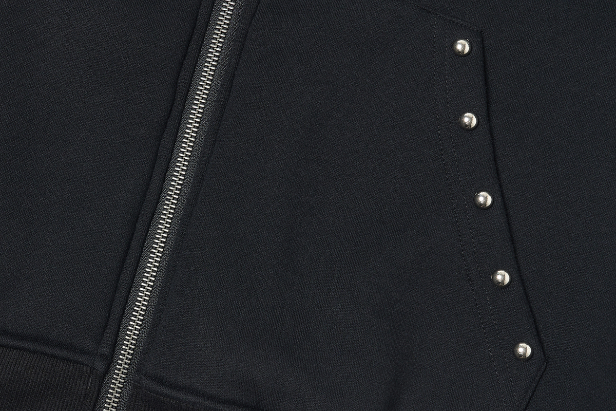 SAXGENWON Thorn Graphic Studded Hoodie & Double-Waistband Sweatpants Set