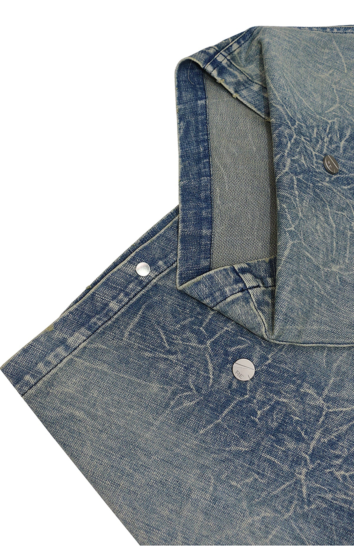 RELABEL Washed Curved-Blade Jeans