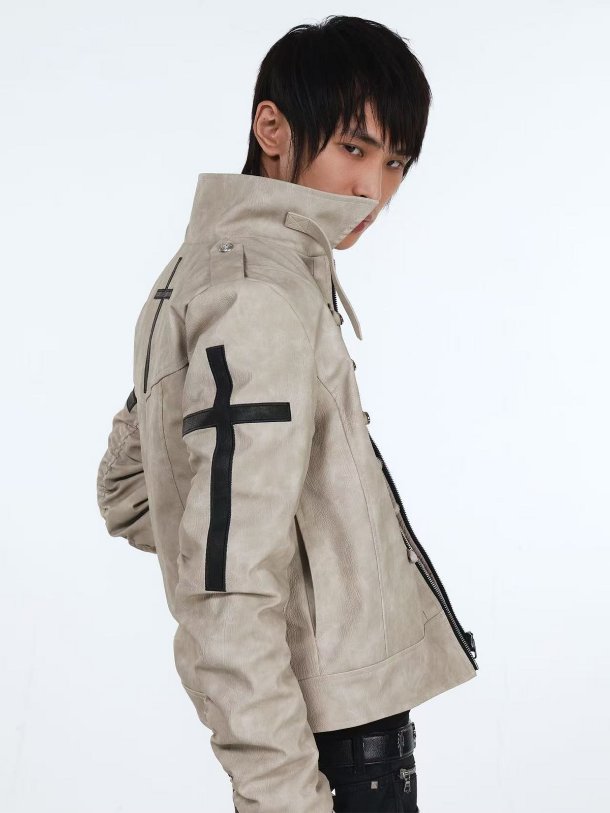 DETW Cross-Button Structured Coat