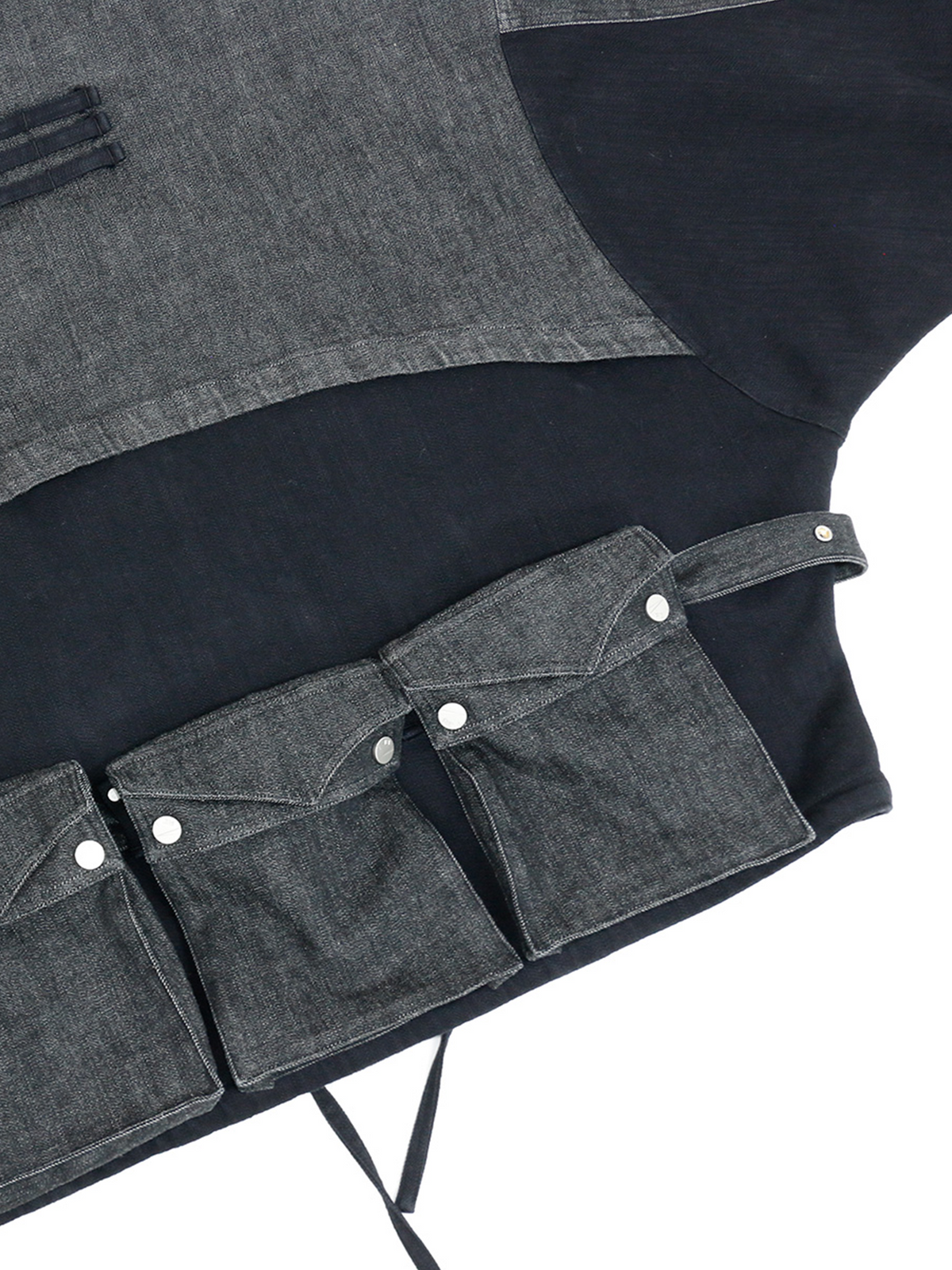 RELABEL Deconstructed Selvedge Denim Multi-Pocket Utility Jacket