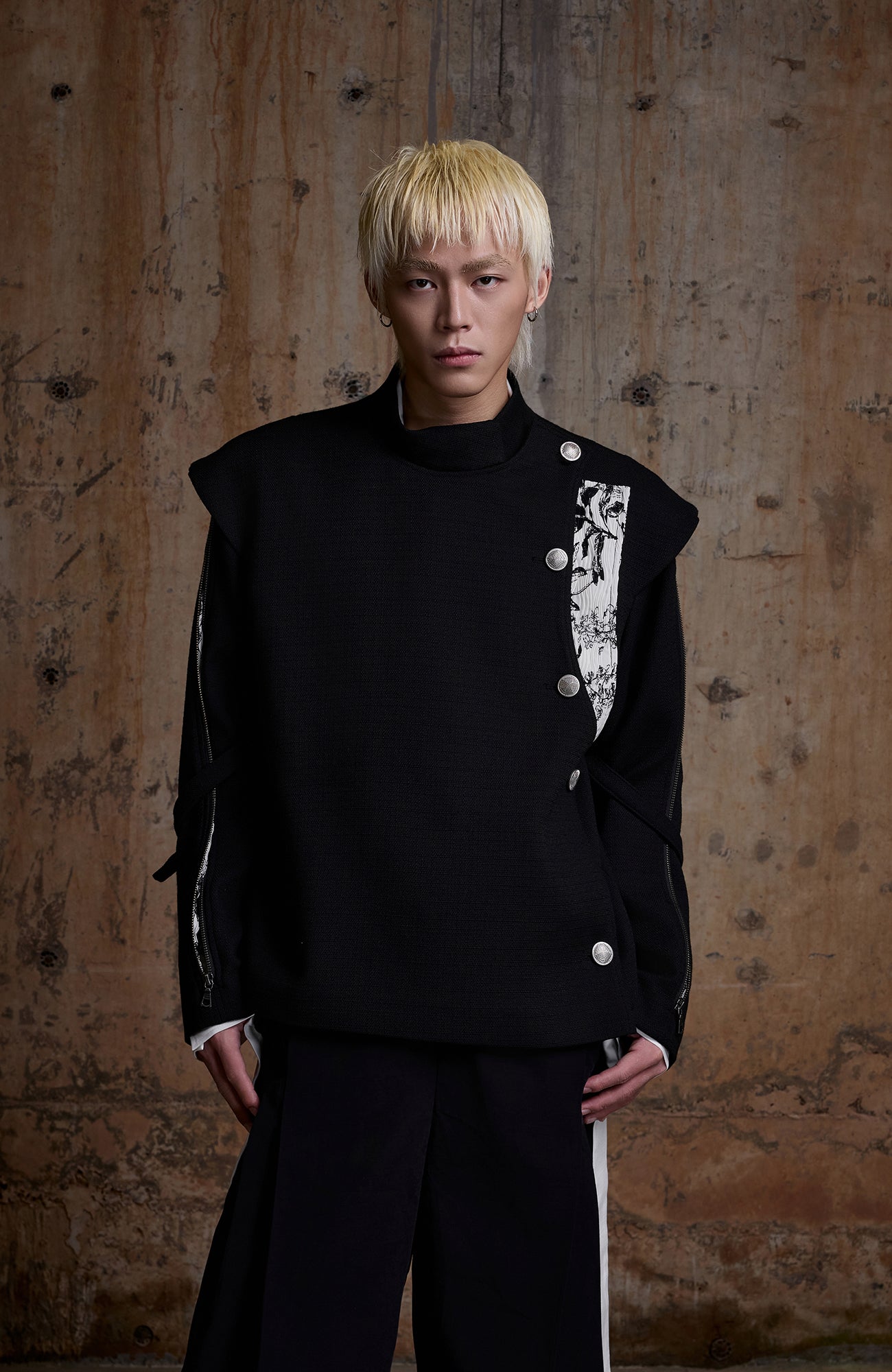 2000RSK Deconstructed Spliced Zippered Fencing Jacket
