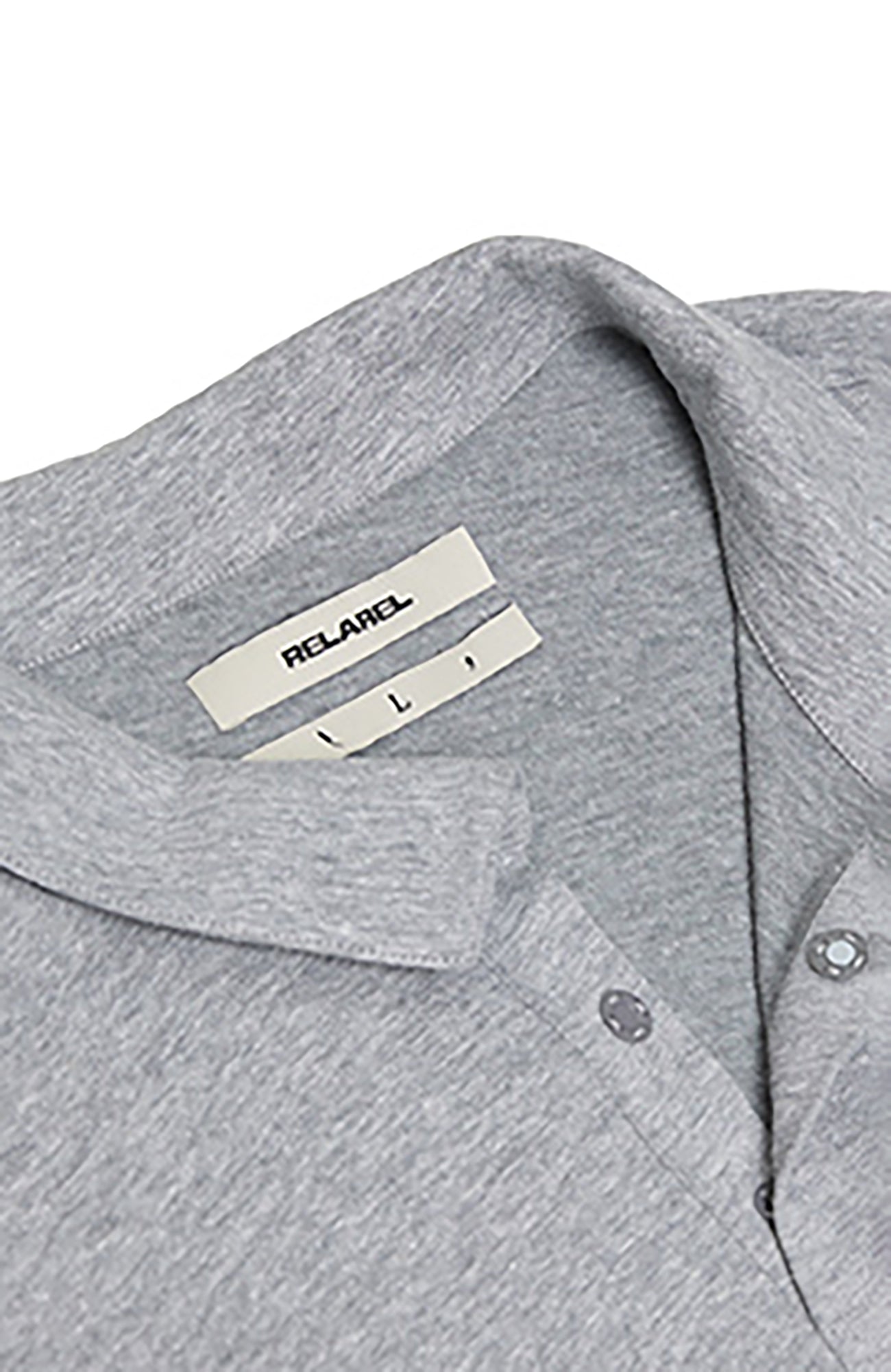RELABEL Embroidered Magnetic Collar Polo Sweater