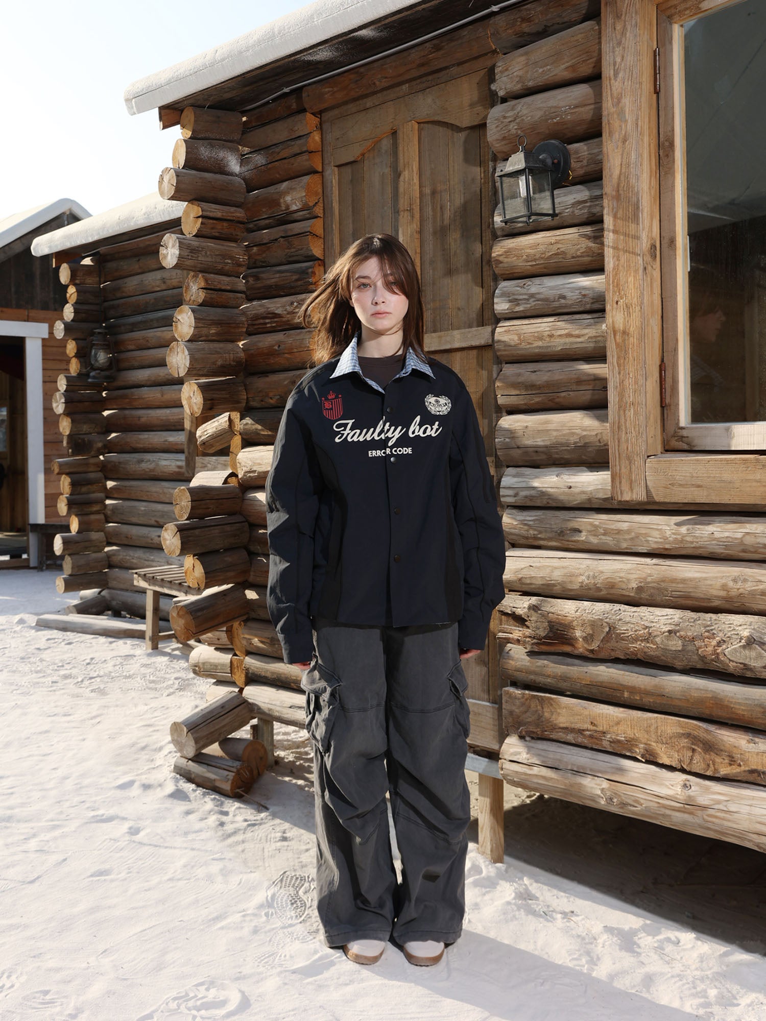 ERROR CODE ROBOT Retro Reversible Plaid Shirt