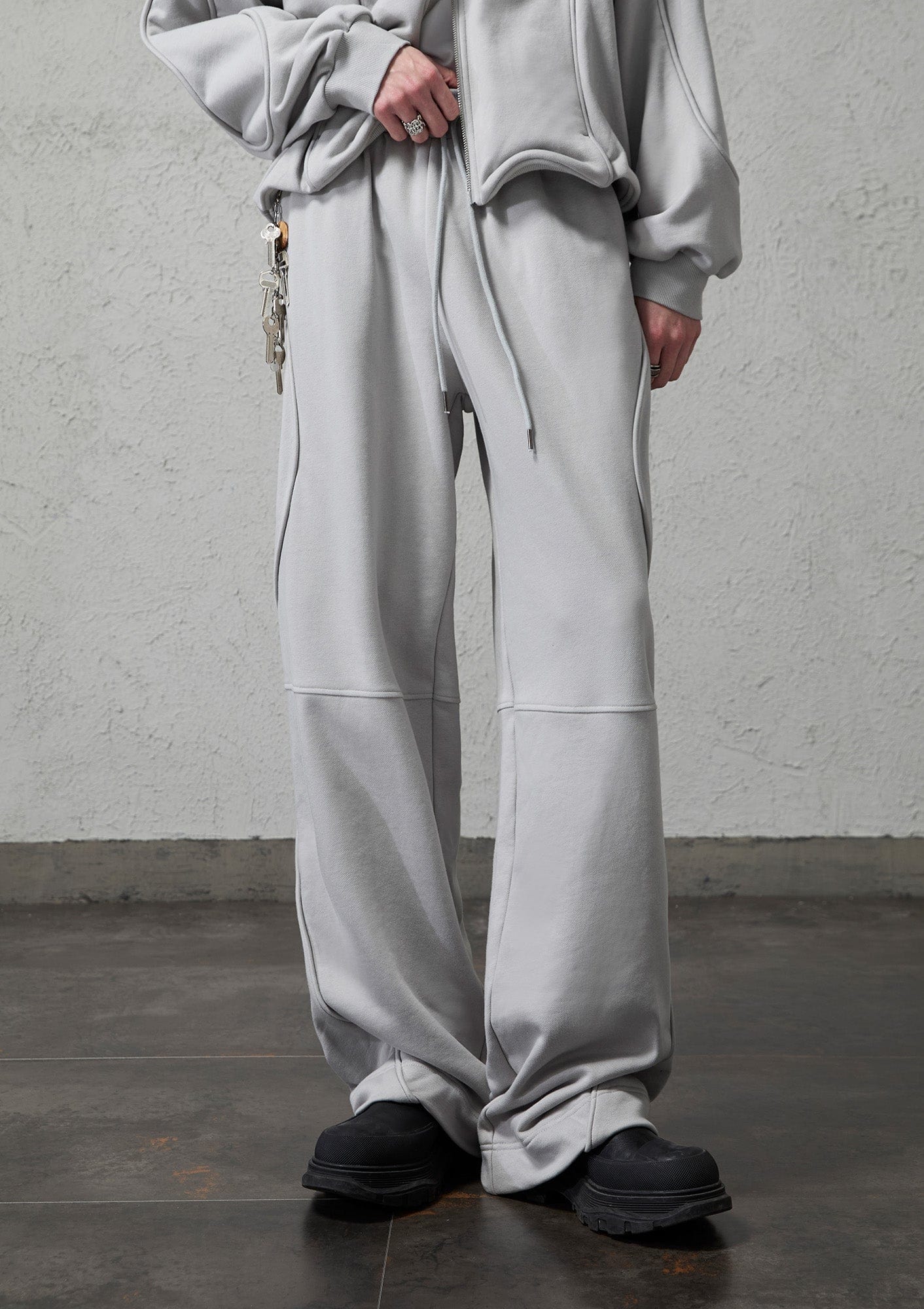ORGANIC EMOTION Structured Panelled Oversized Sweatpants, premium urban and streetwear designers apparel on PROJECTISR.com, ORGANIC EMOTION